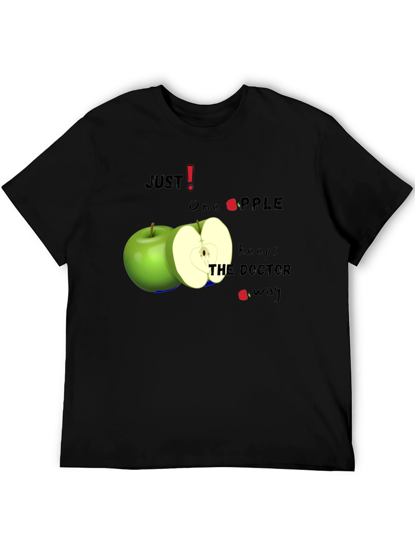Funny Apple a Day T-Shirt - Doctor Repellent