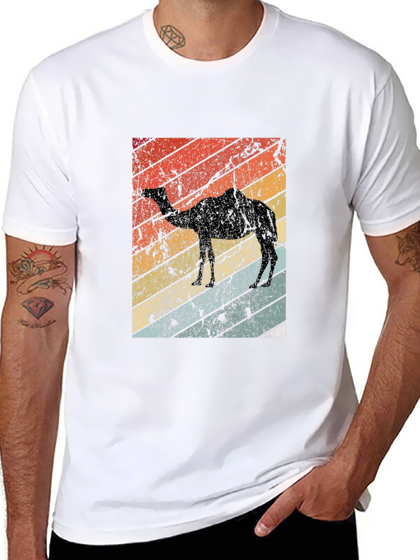 Retro Camel Silhouette T-Shirt