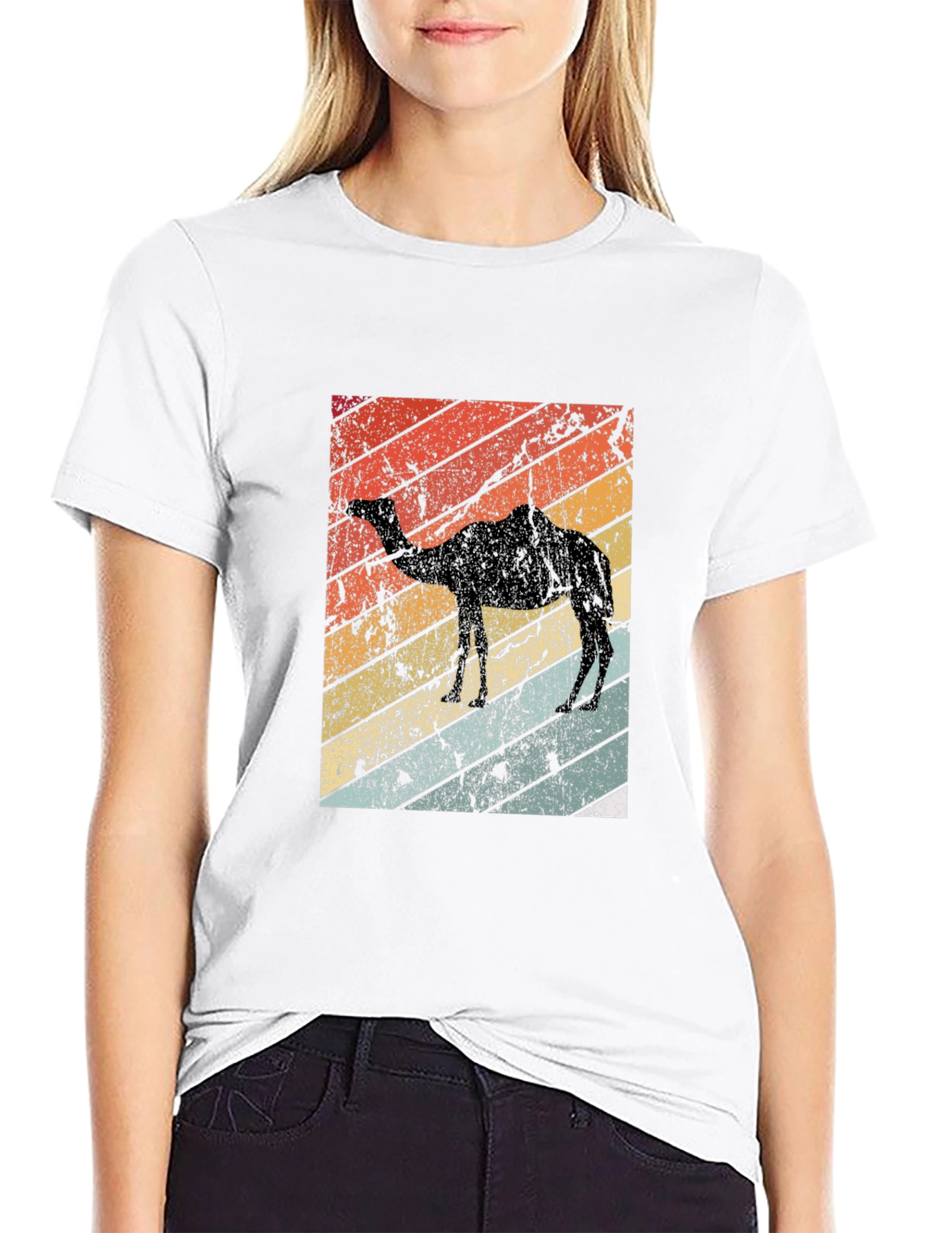 Retro Camel Silhouette T-Shirt