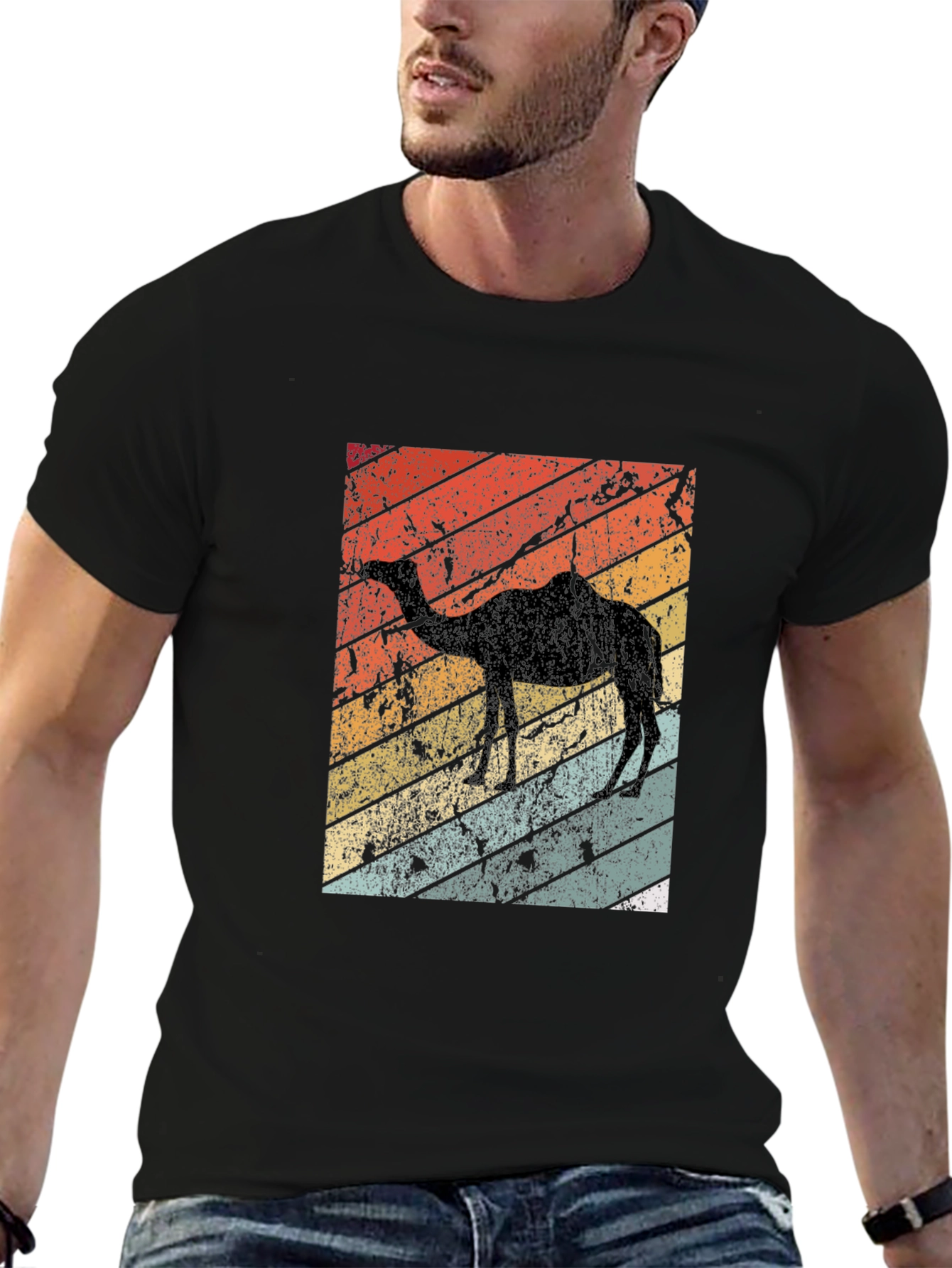 Retro Camel Silhouette T-Shirt