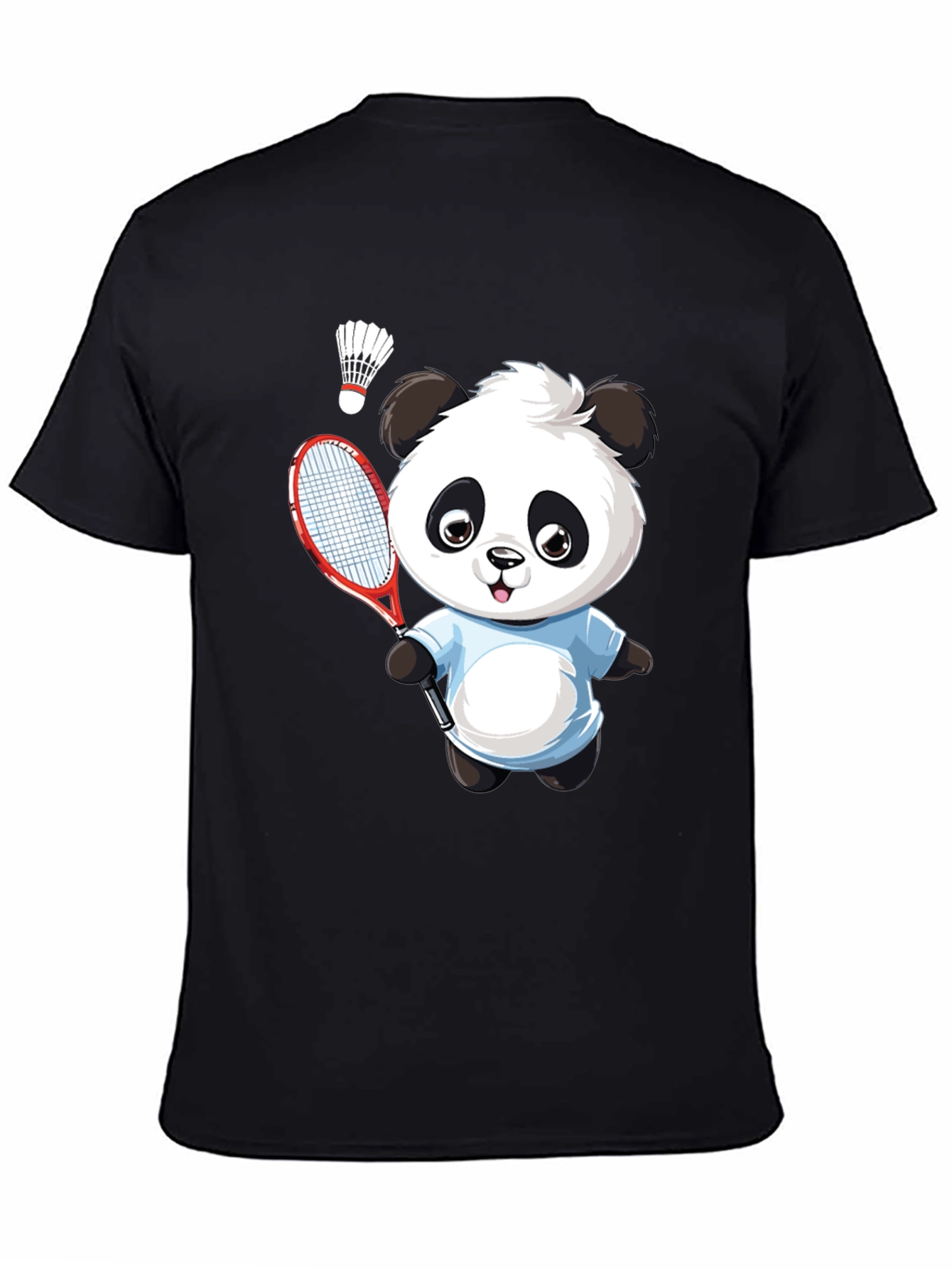 Panda Badminton Graphic Tee