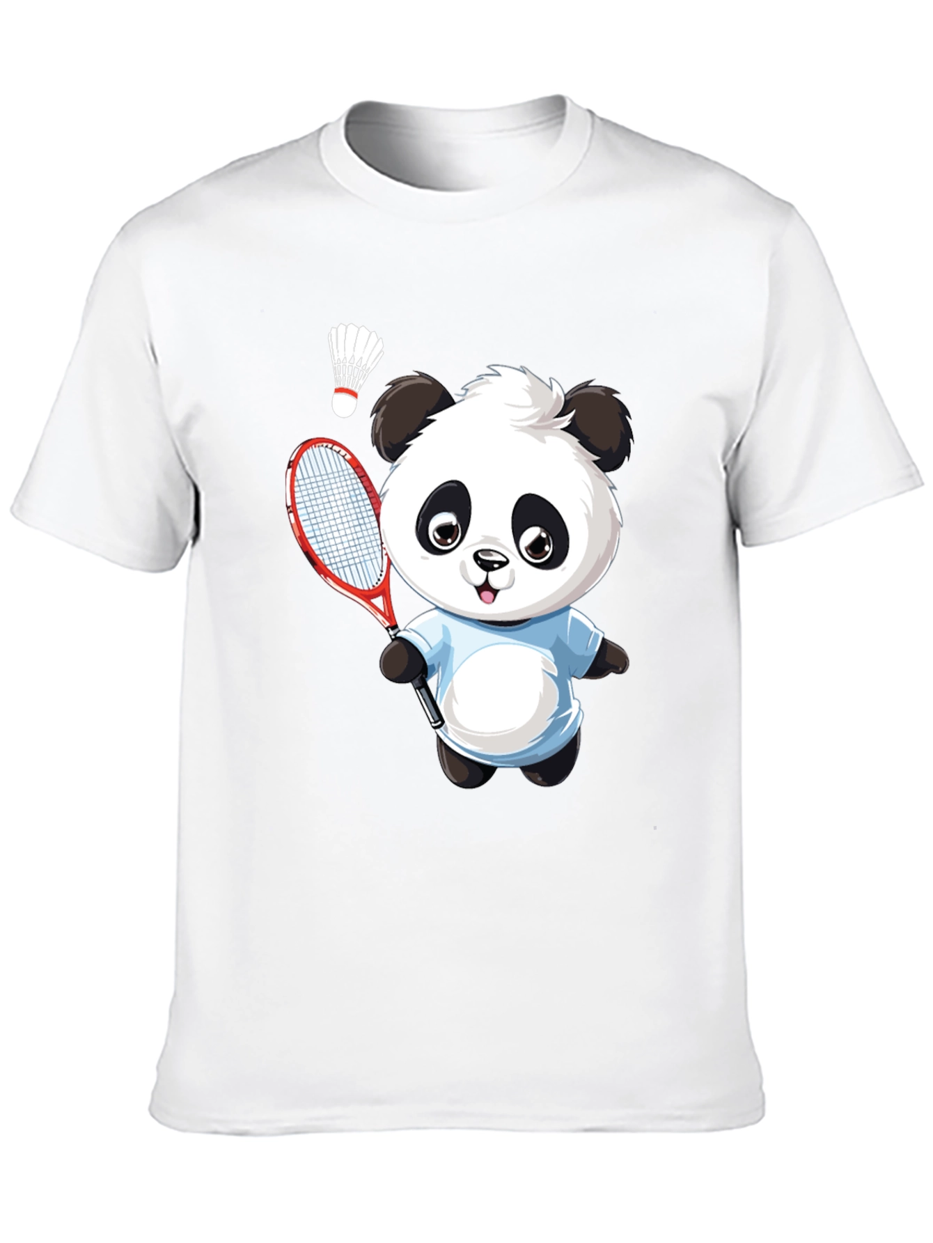Panda Badminton Graphic Tee