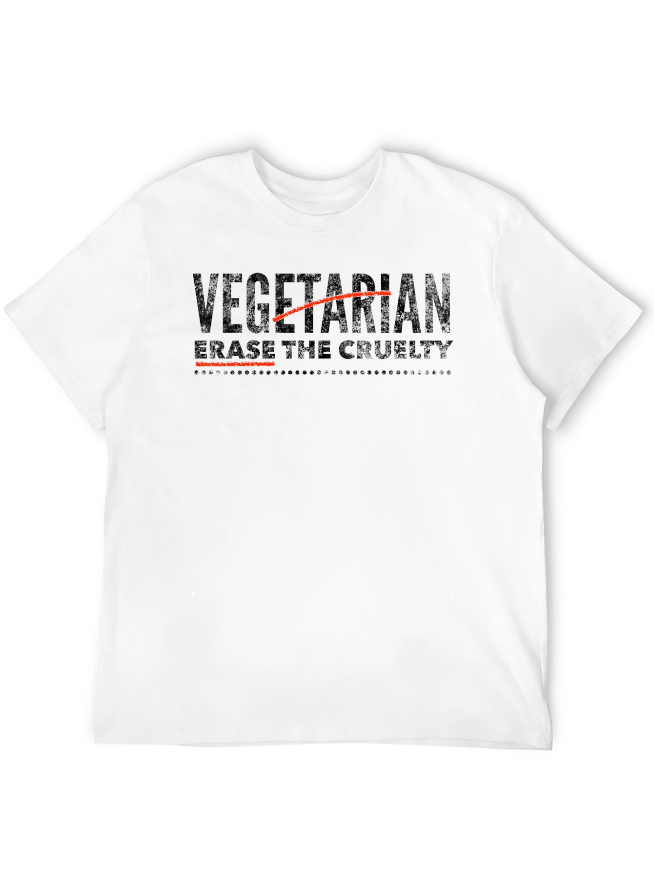 Vegetarian - Erase the Cruelty Graphic T-Shirt