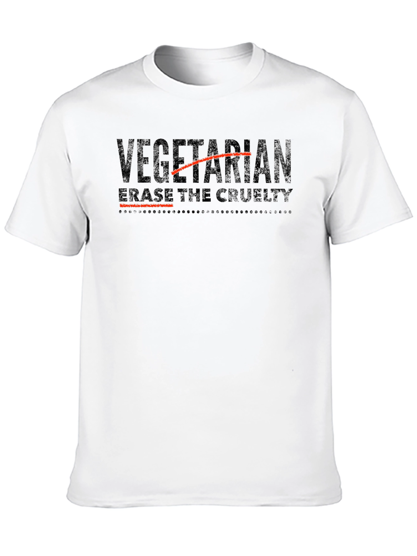 Vegetarian - Erase the Cruelty Graphic T-Shirt
