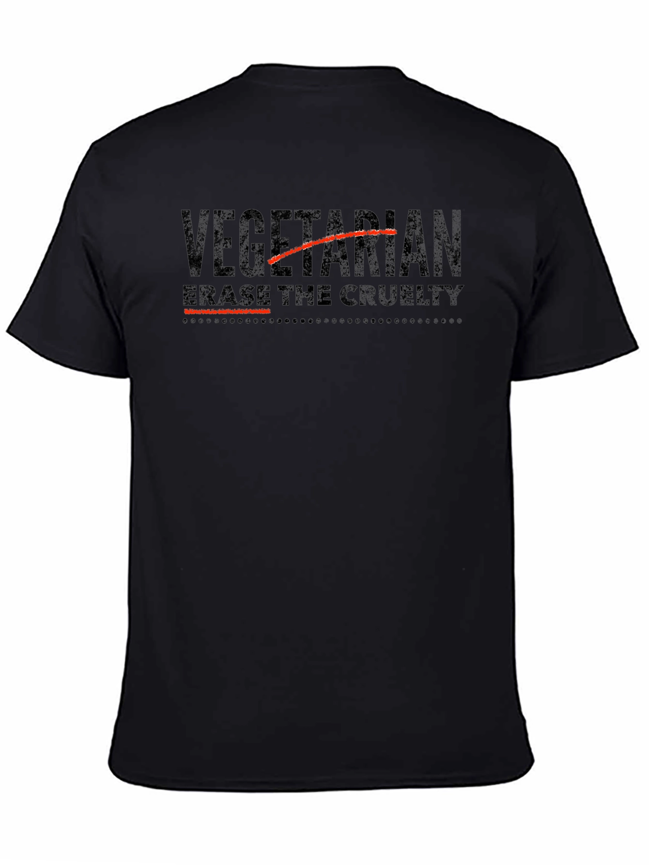 Vegetarian - Erase the Cruelty Graphic T-Shirt