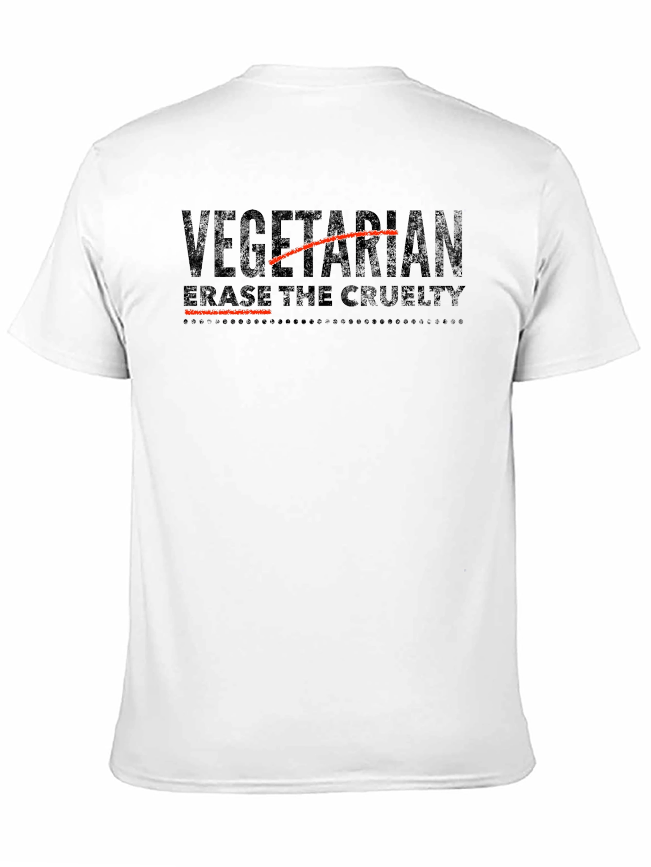 Vegetarian - Erase the Cruelty Graphic T-Shirt