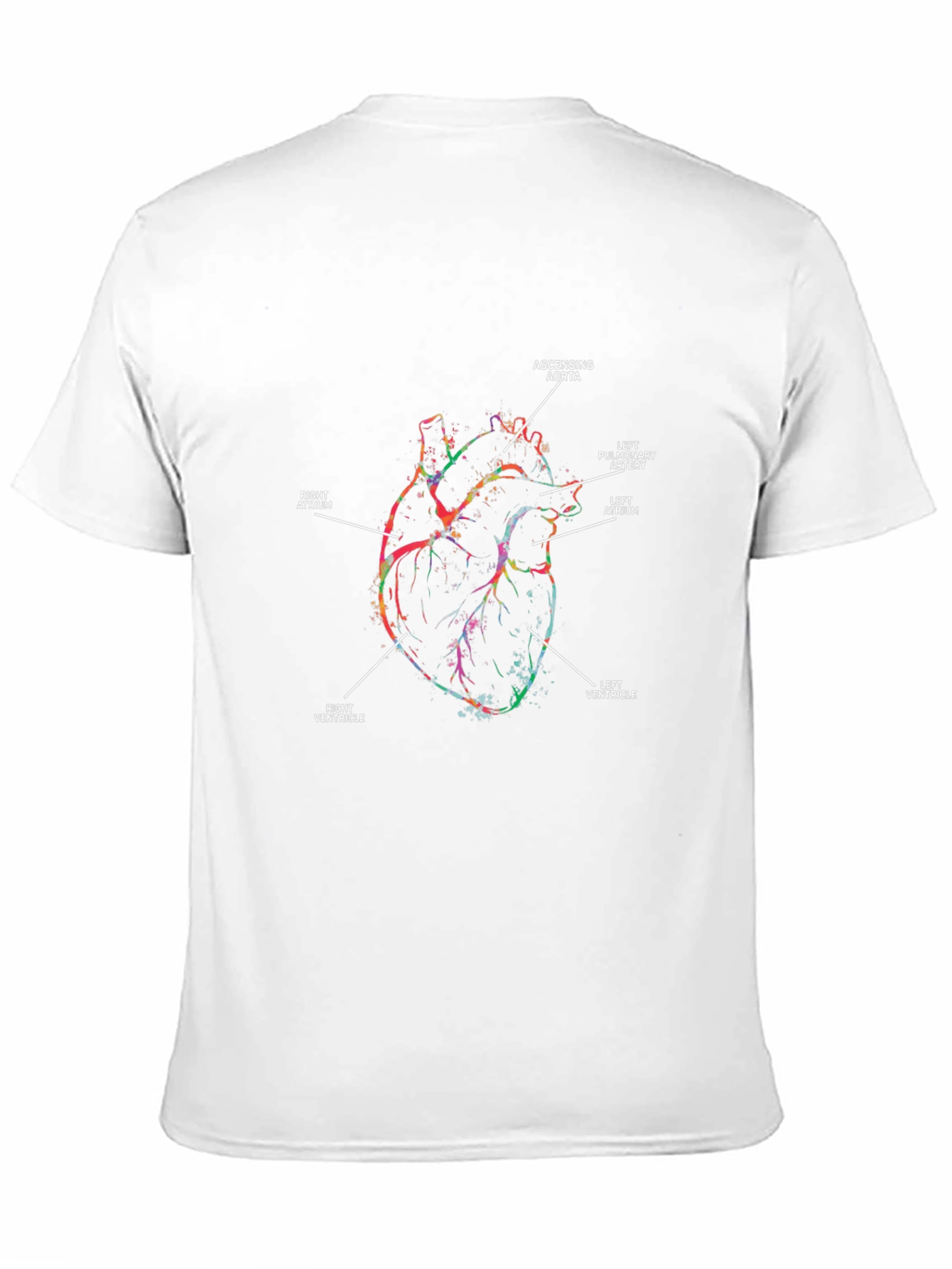 Anatomical Heart Graphic T-Shirt - Black