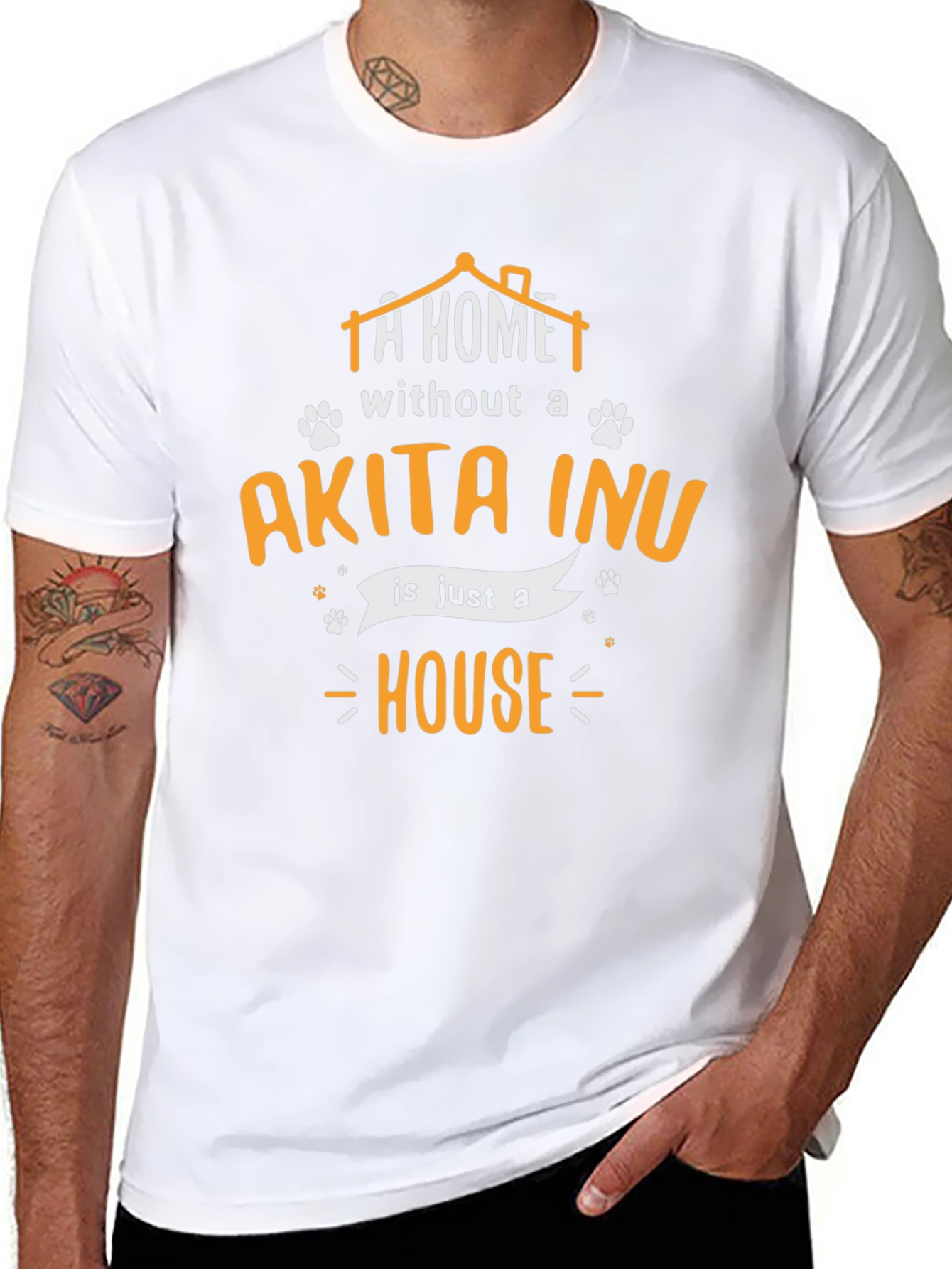 Akita Inu Home T-Shirt - Dog Lover Tee
