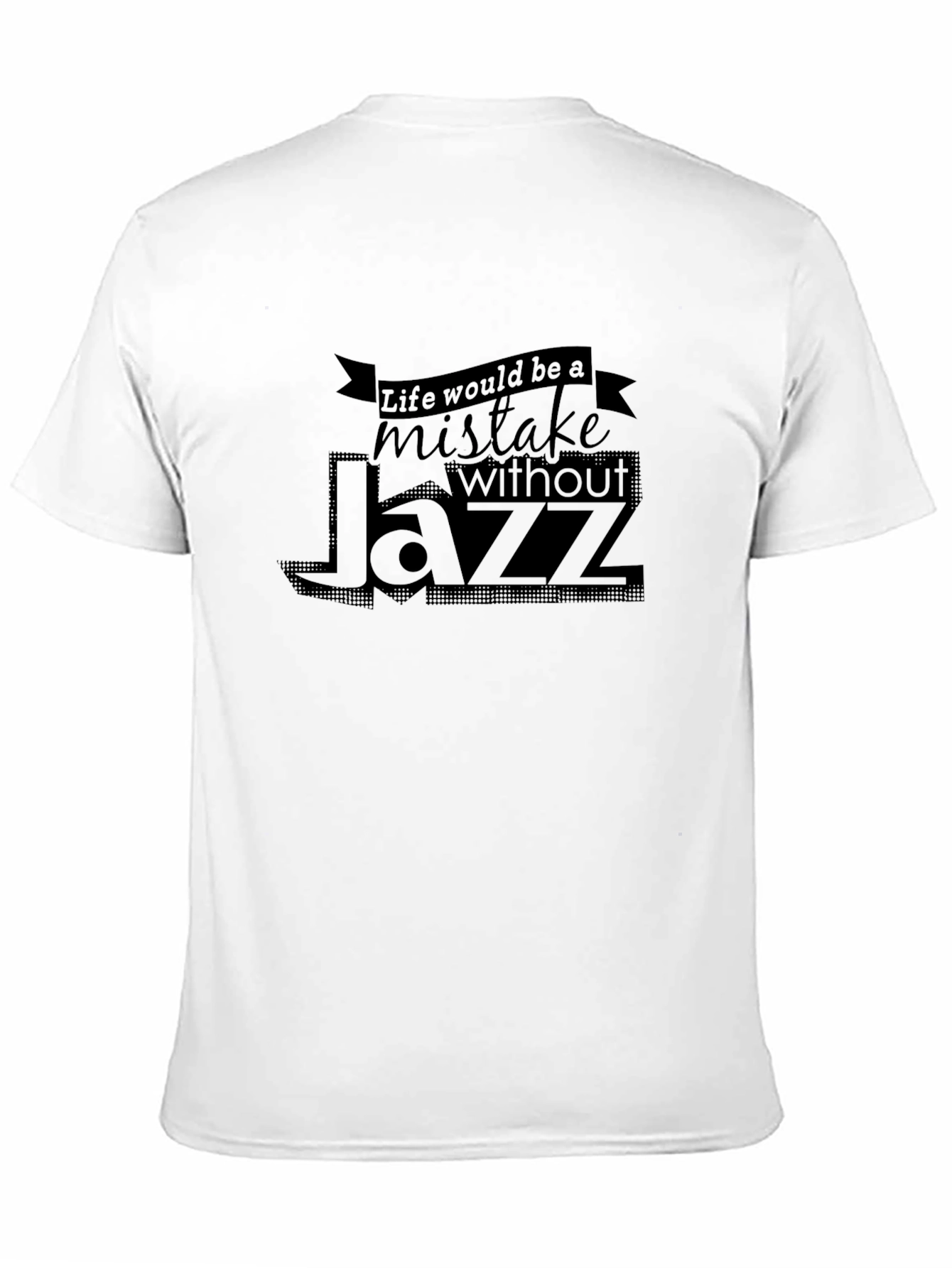 Life Without Jazz Black Graphic Tee