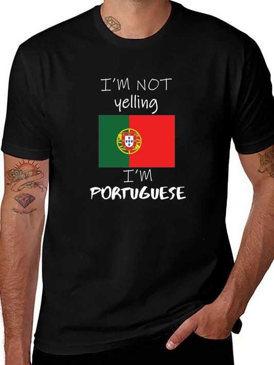 Funny Portuguese Pride T-Shirt - Im Not Yelling