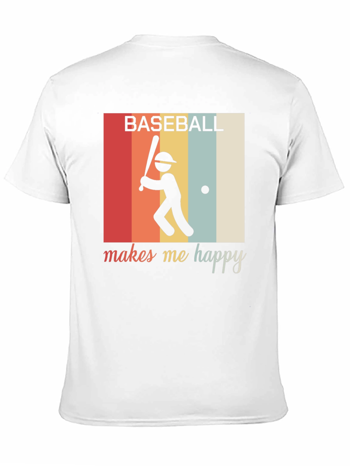 Baseball Makes Me Happy T-Shirt