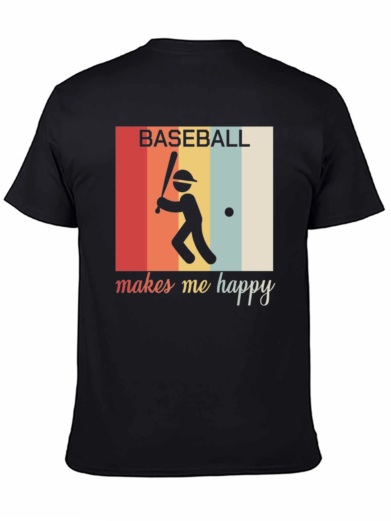 Baseball Makes Me Happy T-Shirt