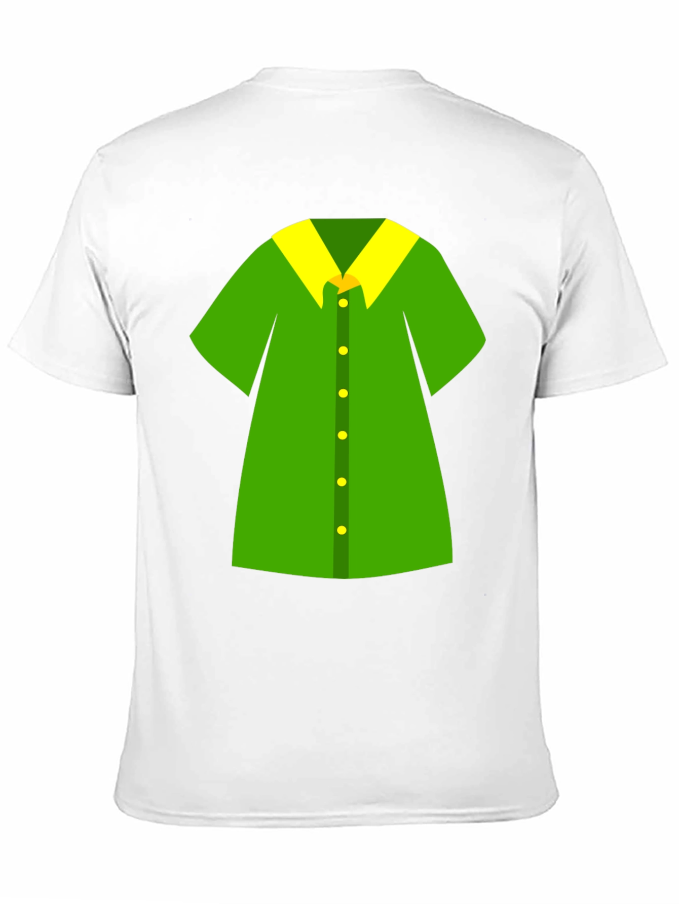 Novelty Green Shirt Design Black T-Shirt