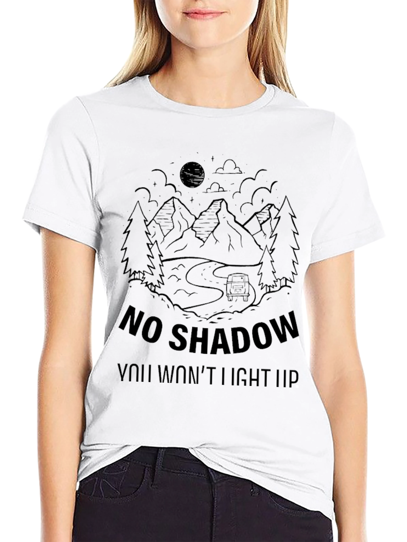 No Shadow T-Shirt - Adventure Awaits