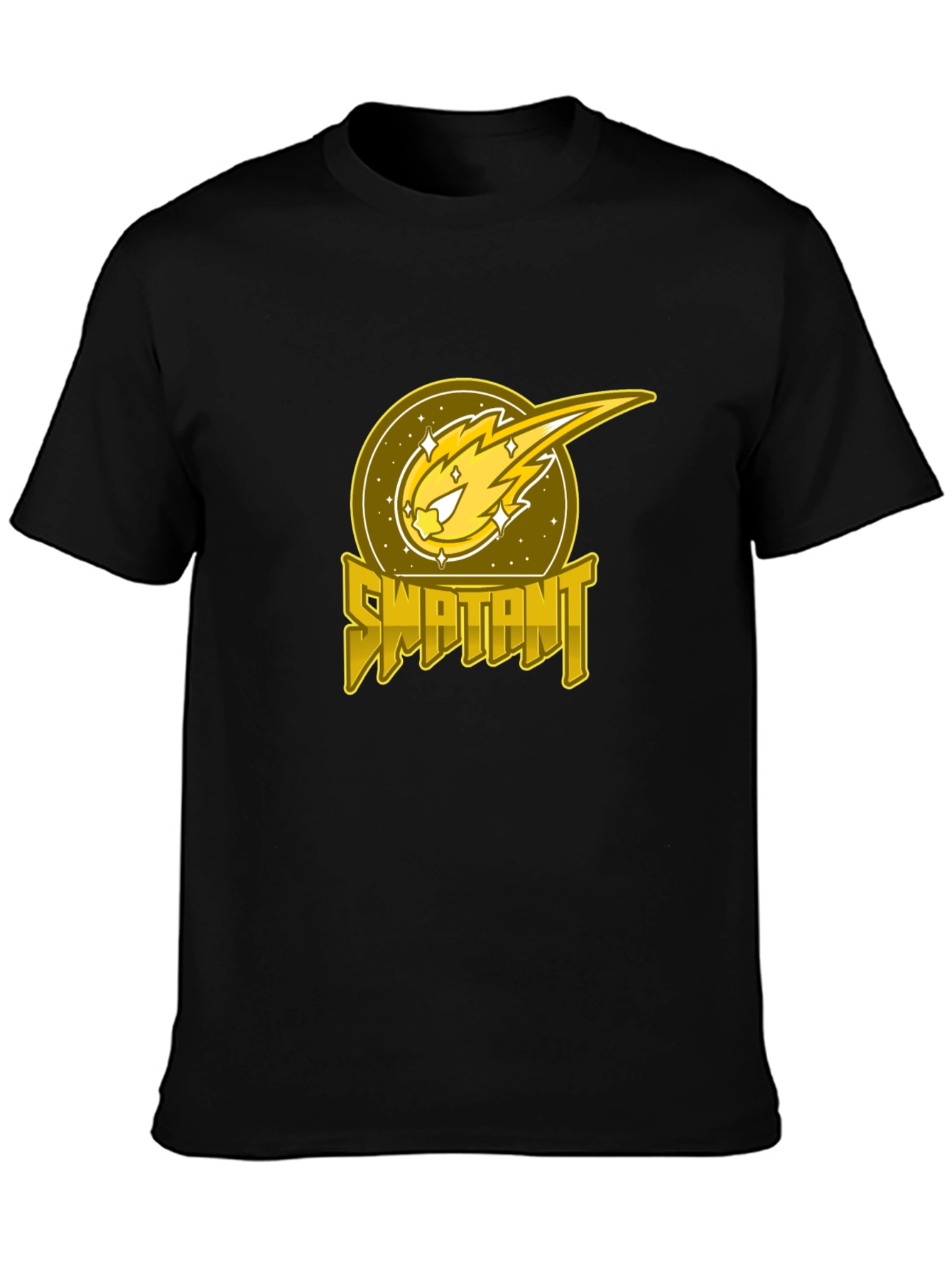 Swaptant Comet Graphic Black T-Shirt