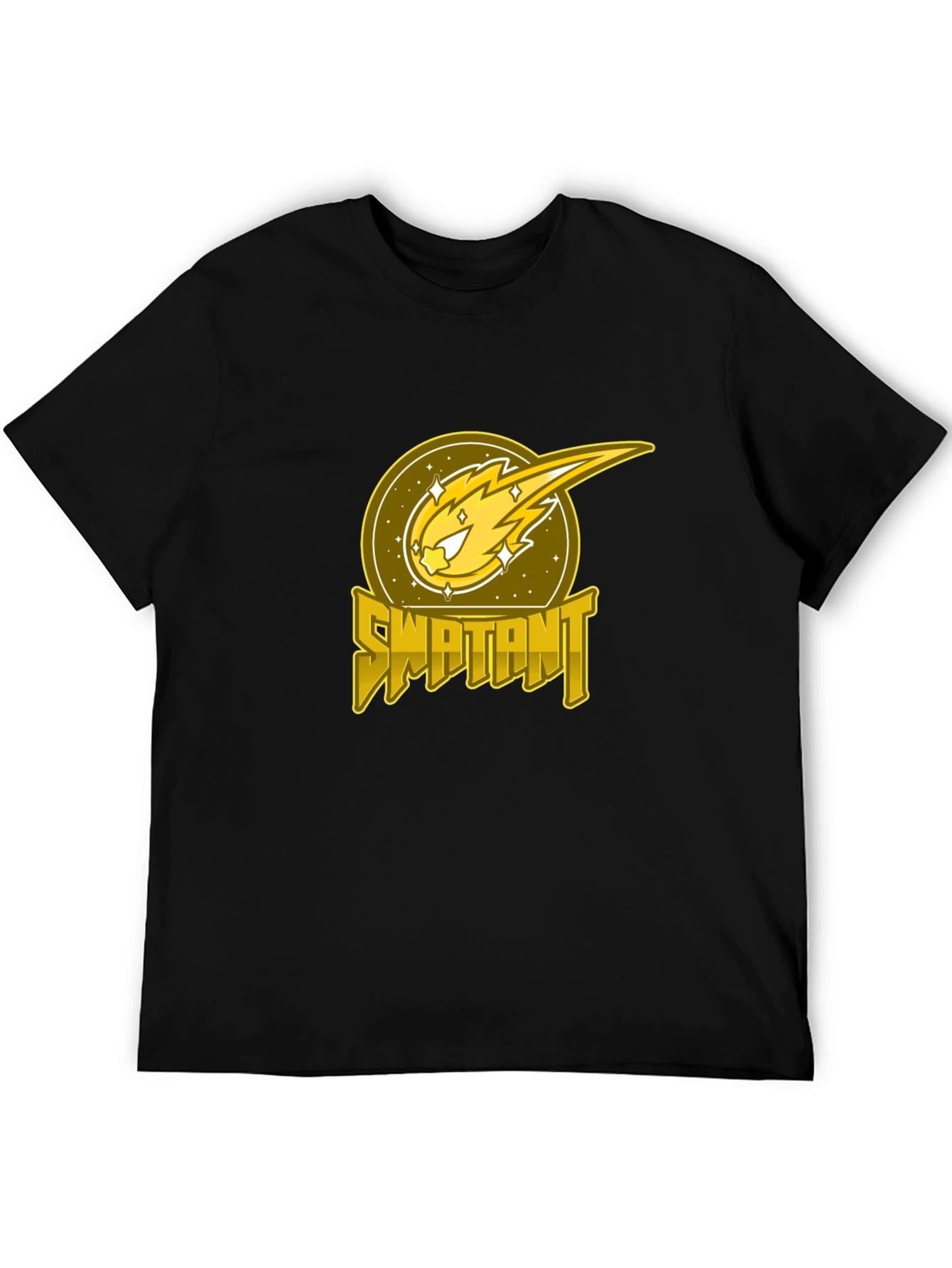 Swaptant Comet Graphic Black T-Shirt