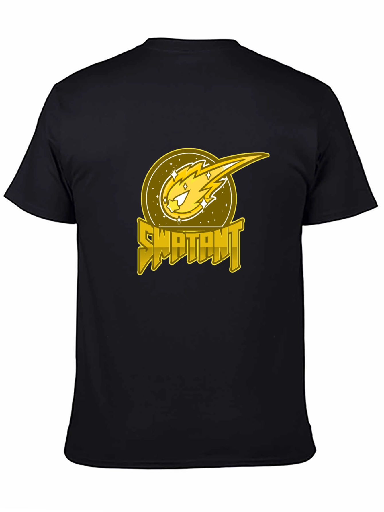 Swaptant Comet Graphic Black T-Shirt