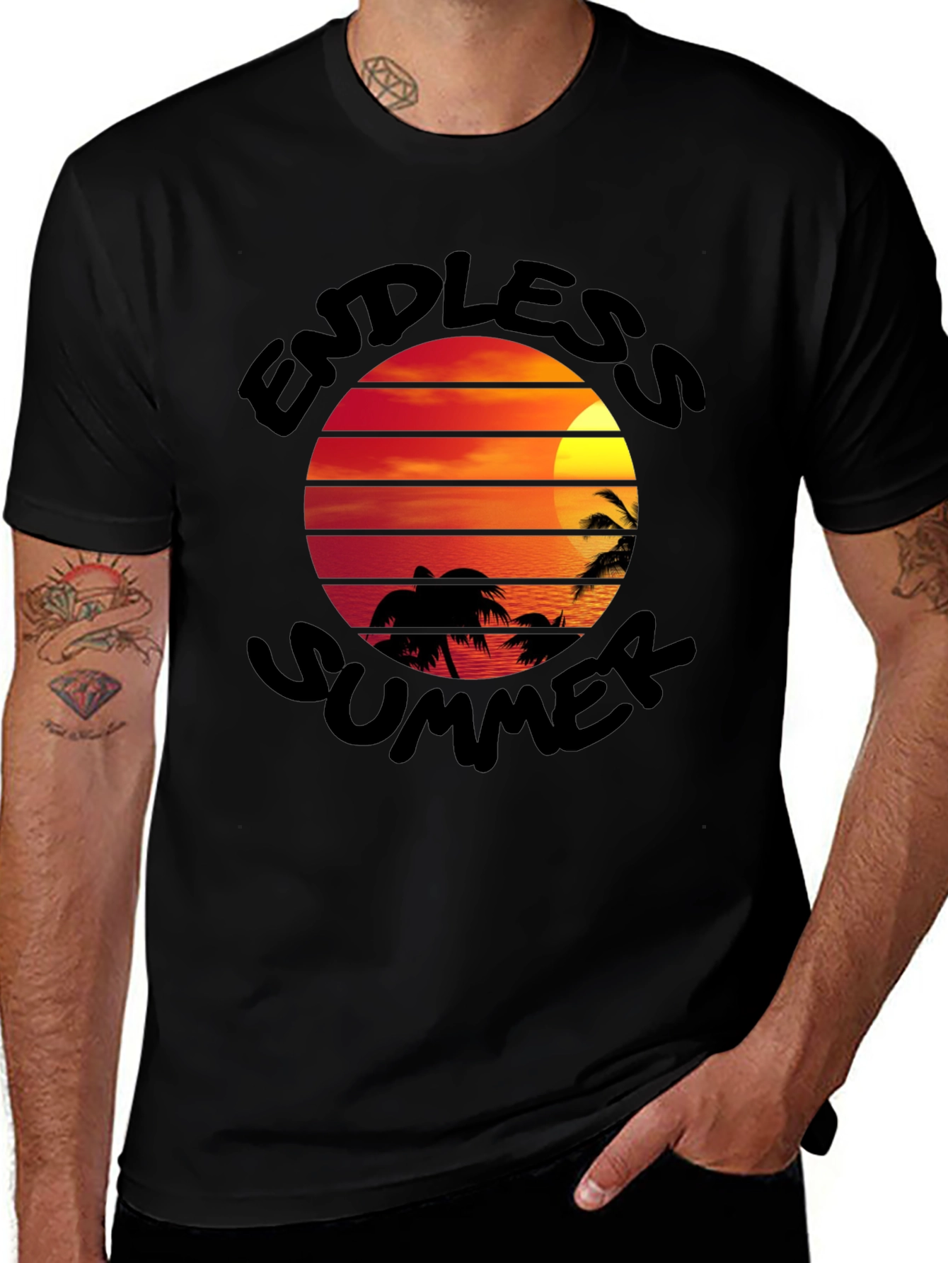 Endless Summer Black T-Shirt