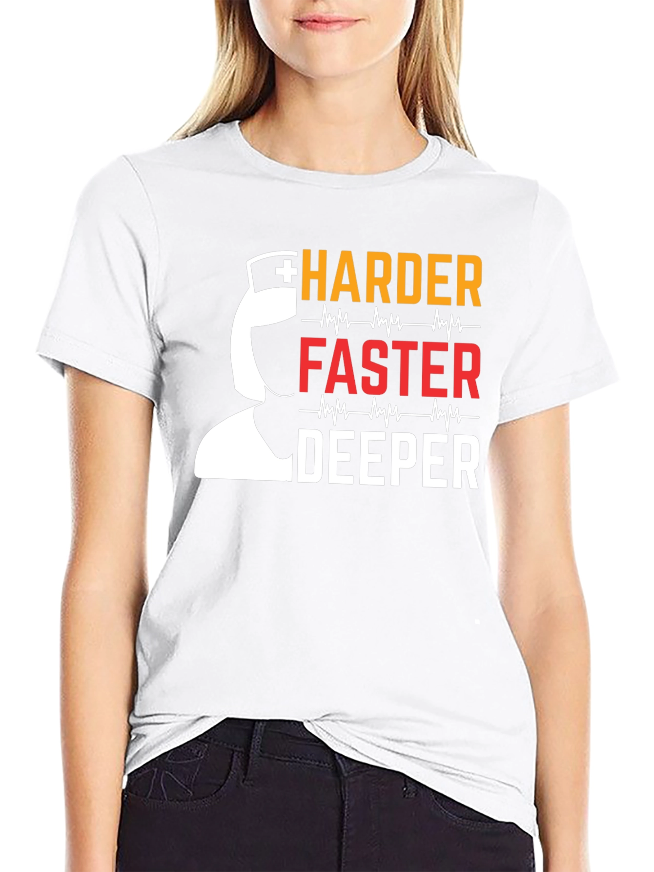 Nurse Harder Faster Deeper Graphic T-Shirt