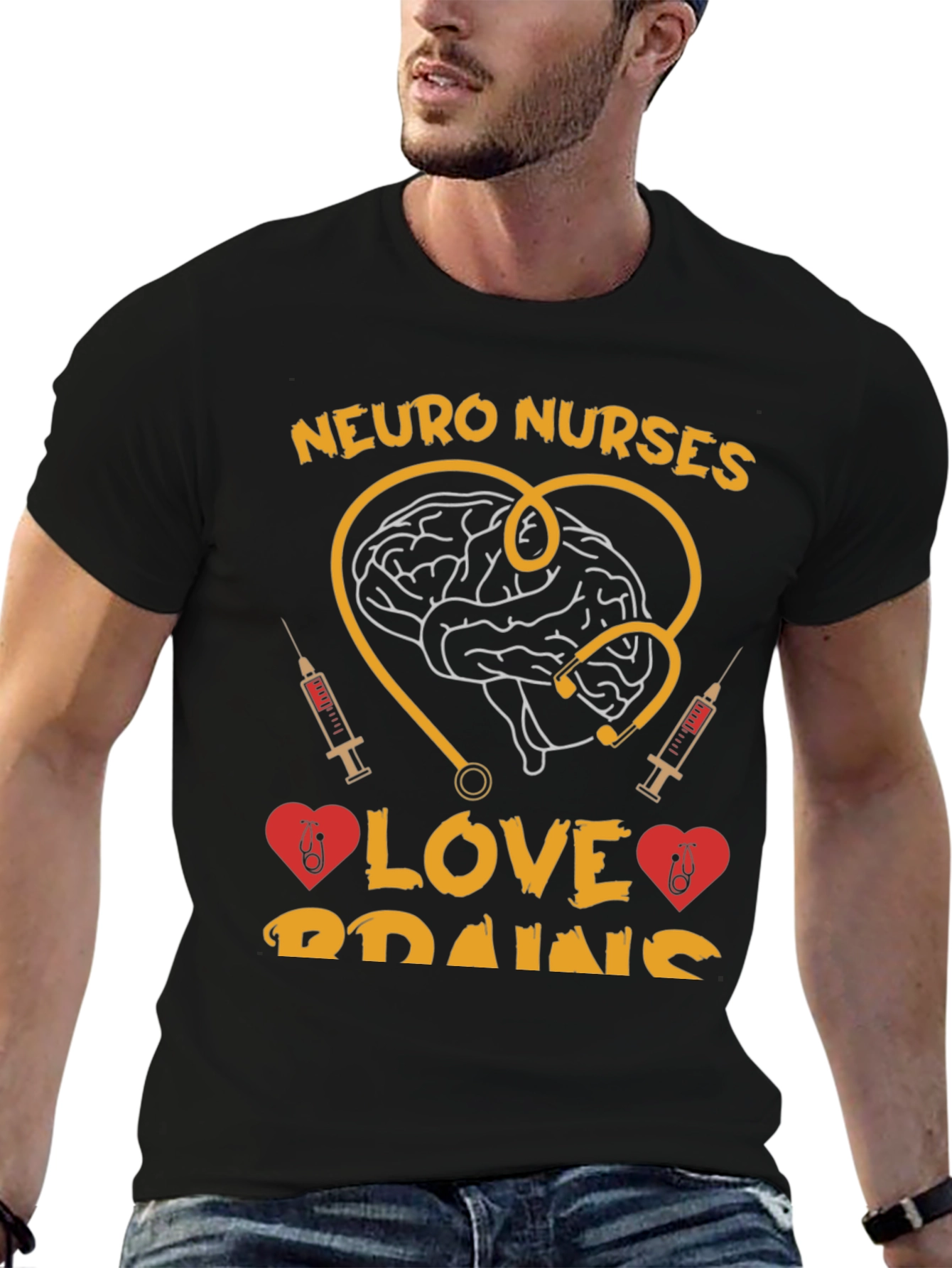 Neuro Nurses Brain Love T-Shirt