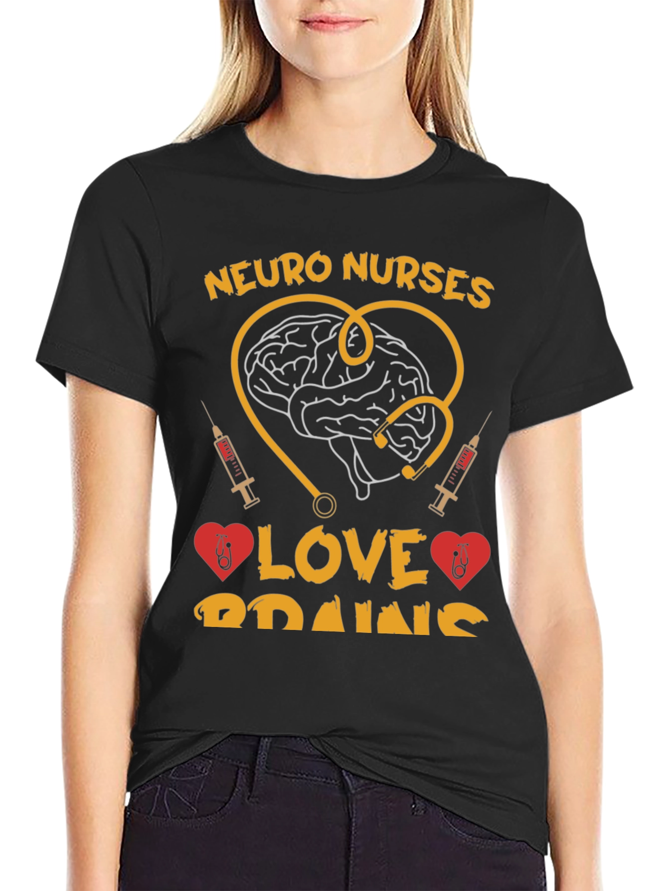Neuro Nurses Brain Love T-Shirt