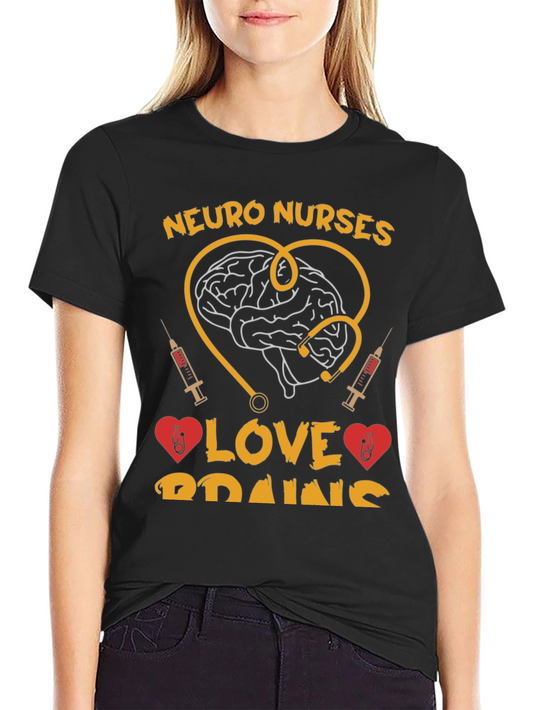 Neuro Nurses Brain Love T-Shirt