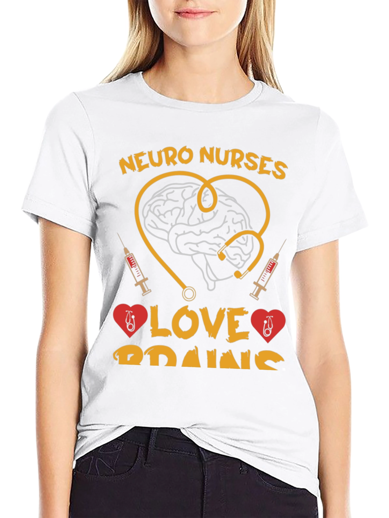 Neuro Nurses Brain Love T-Shirt