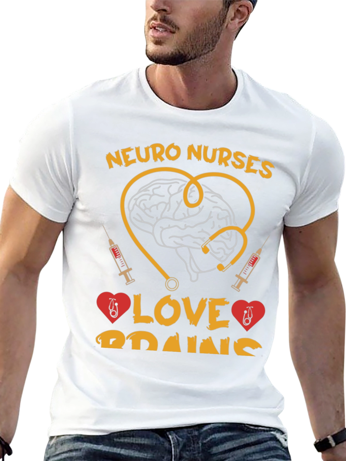 Neuro Nurses Brain Love T-Shirt