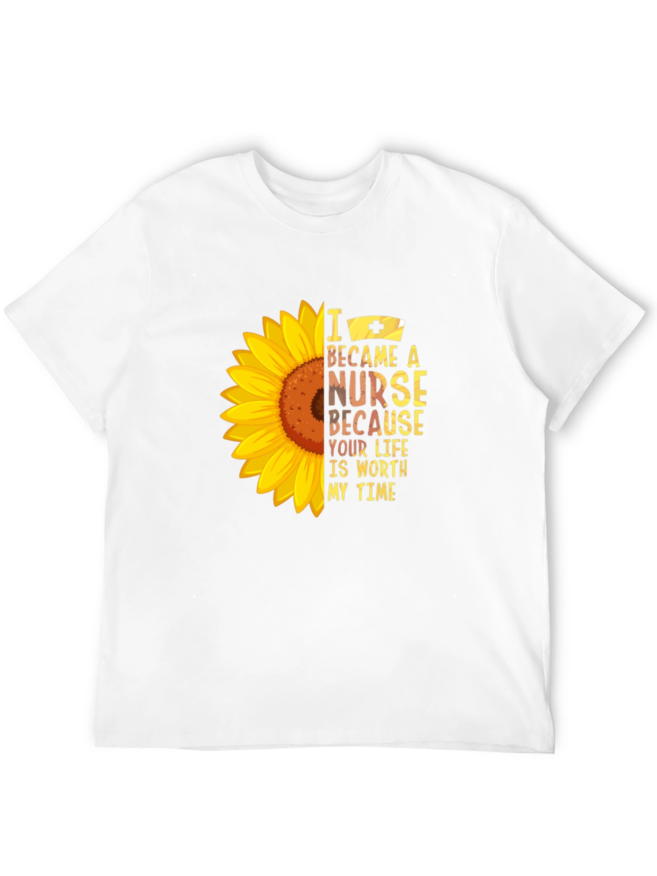 Sunflower Nurse Graphic T-Shirt - Worth My Time