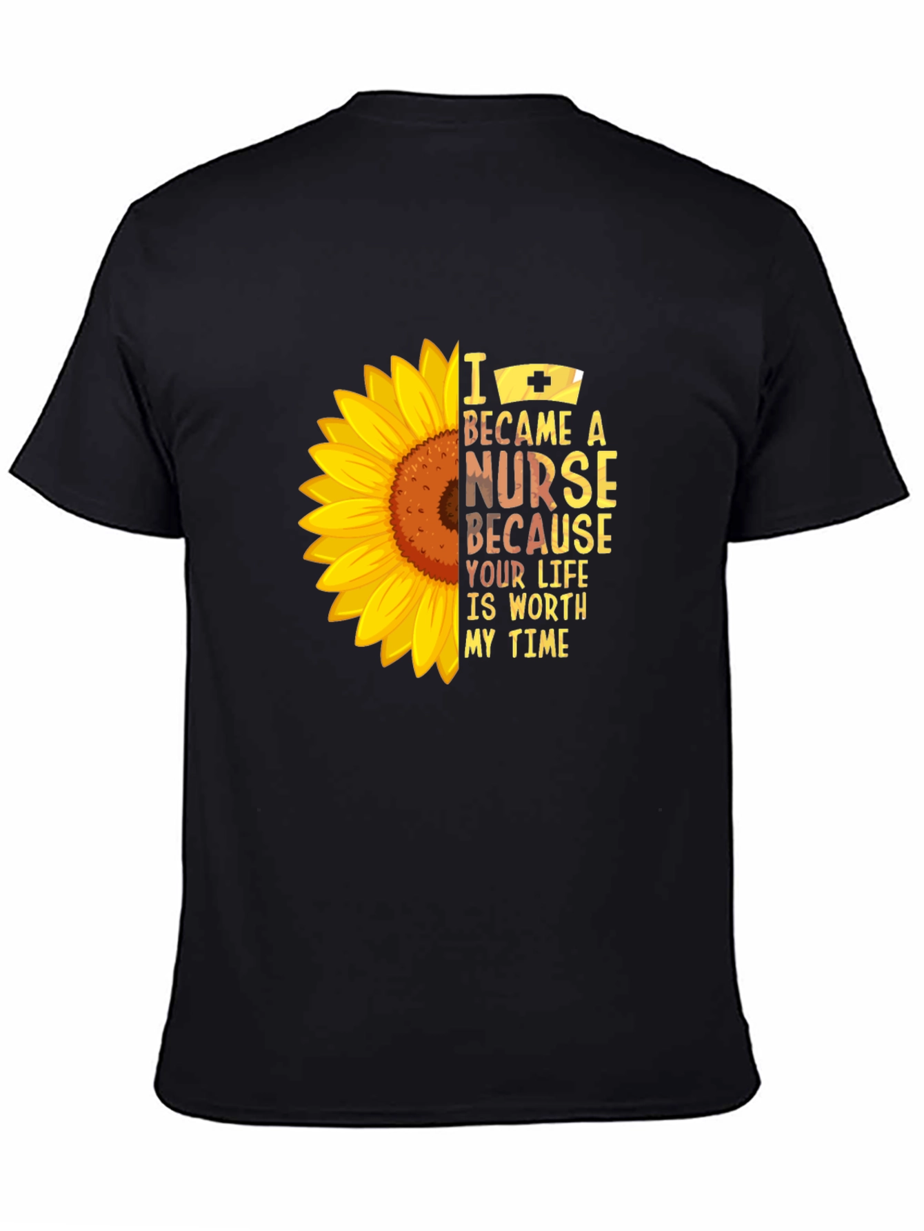 Sunflower Nurse Graphic T-Shirt - Worth My Time