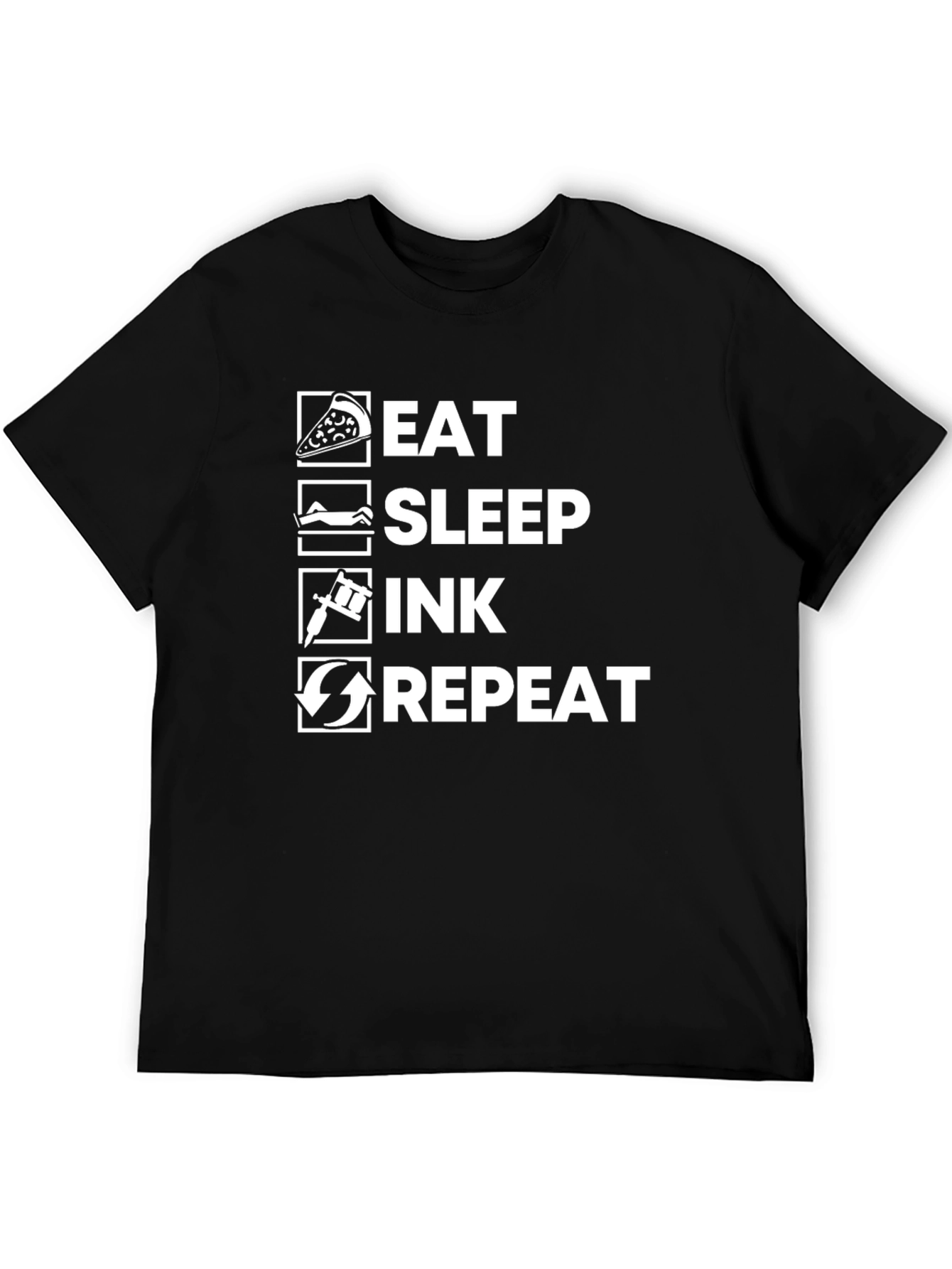 Eat Sleep Ink Repeat Tattoo Lover T-Shirt