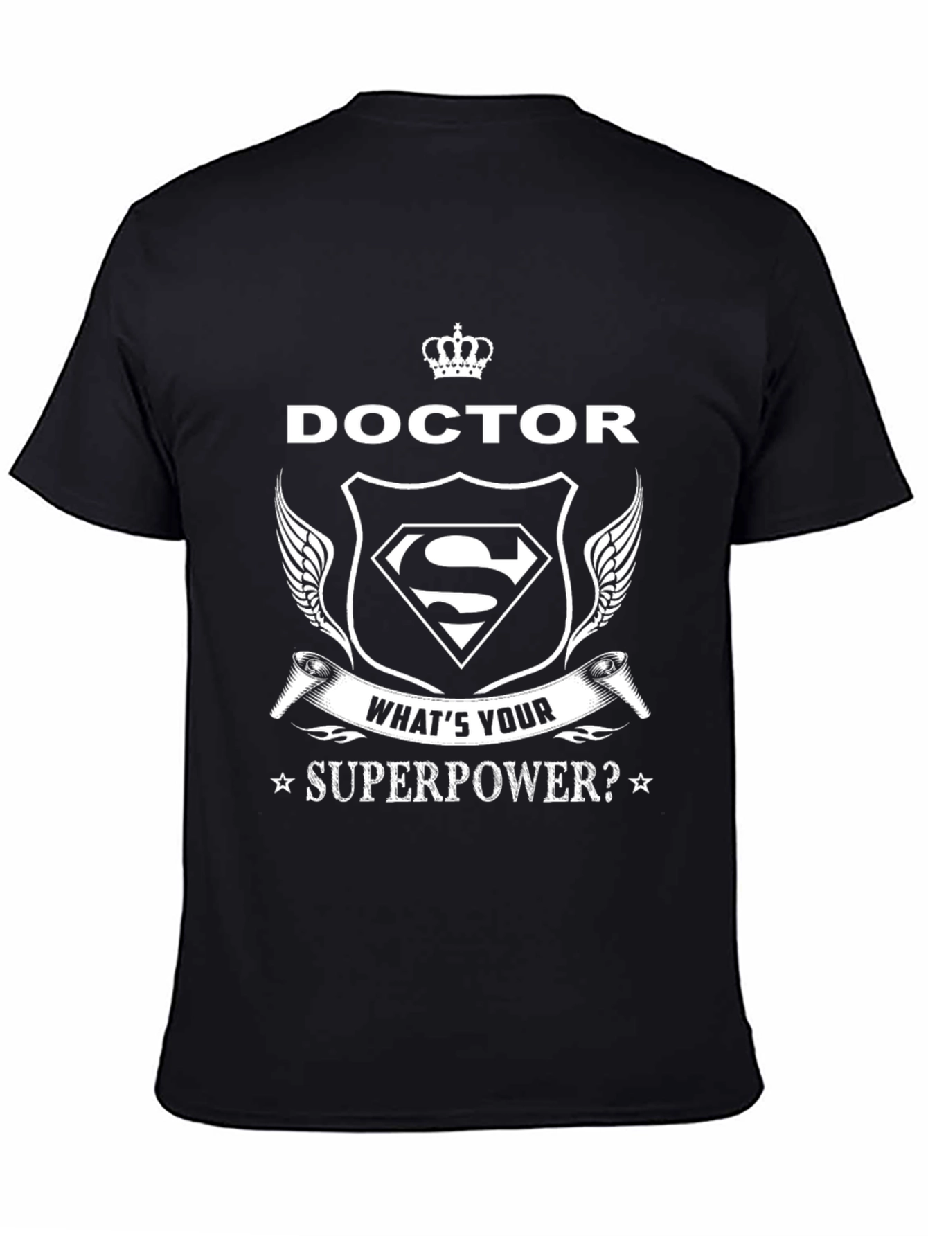 Doctor Superpower T-Shirt - Black