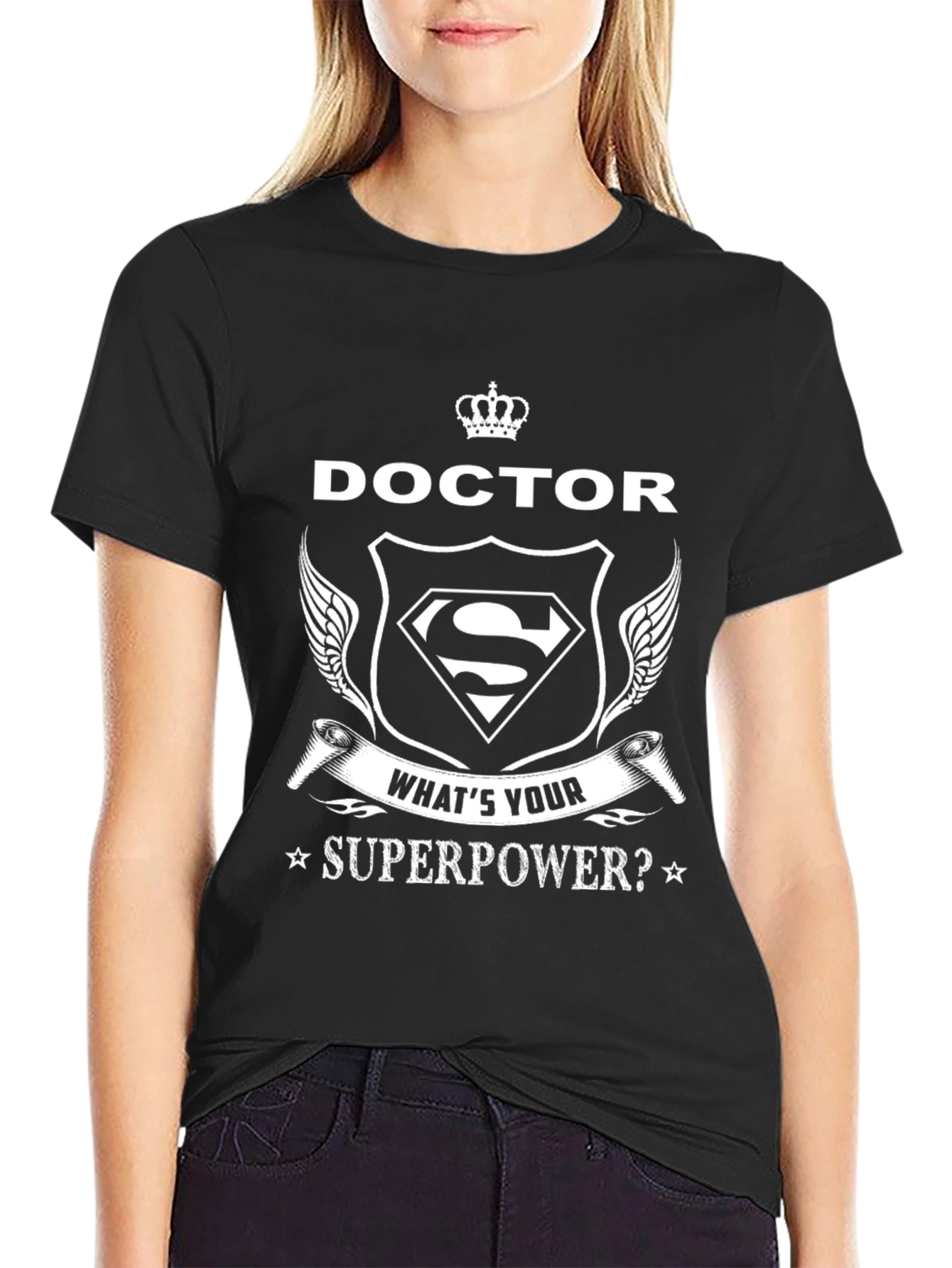 Doctor Superpower T-Shirt - Black