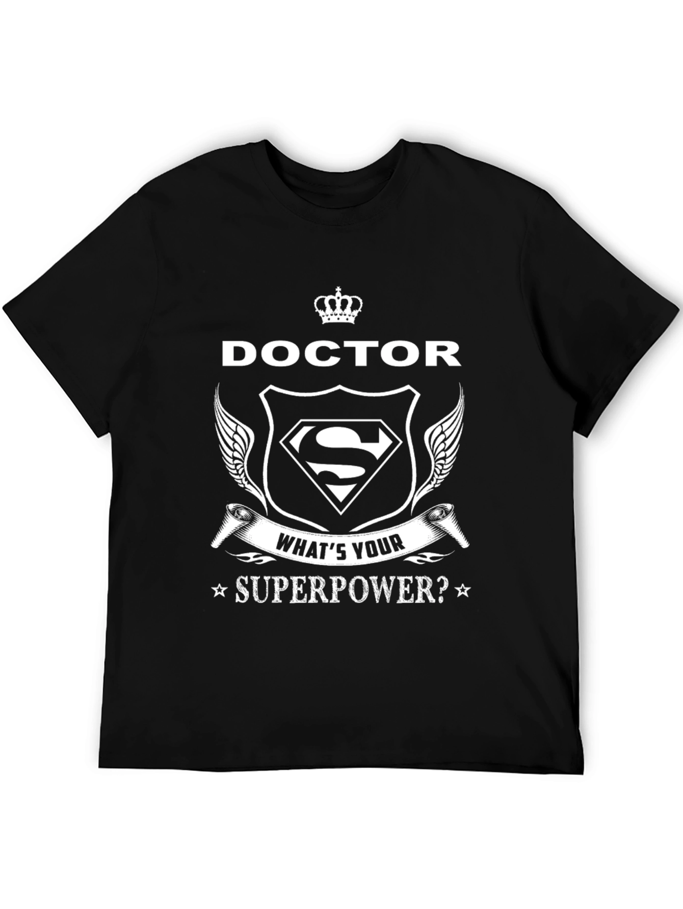 Doctor Superpower T-Shirt - Black