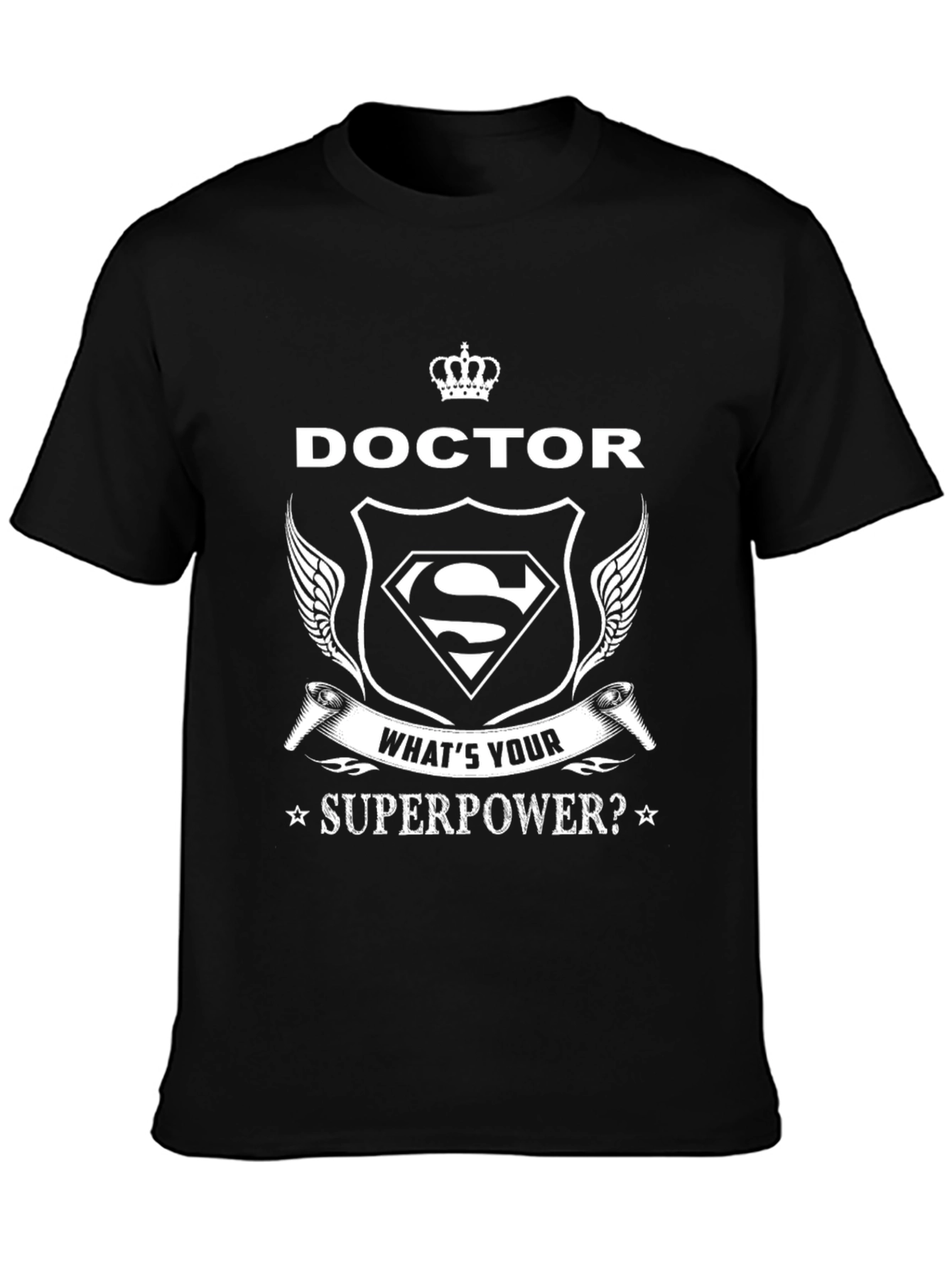 Doctor Superpower T-Shirt - Black