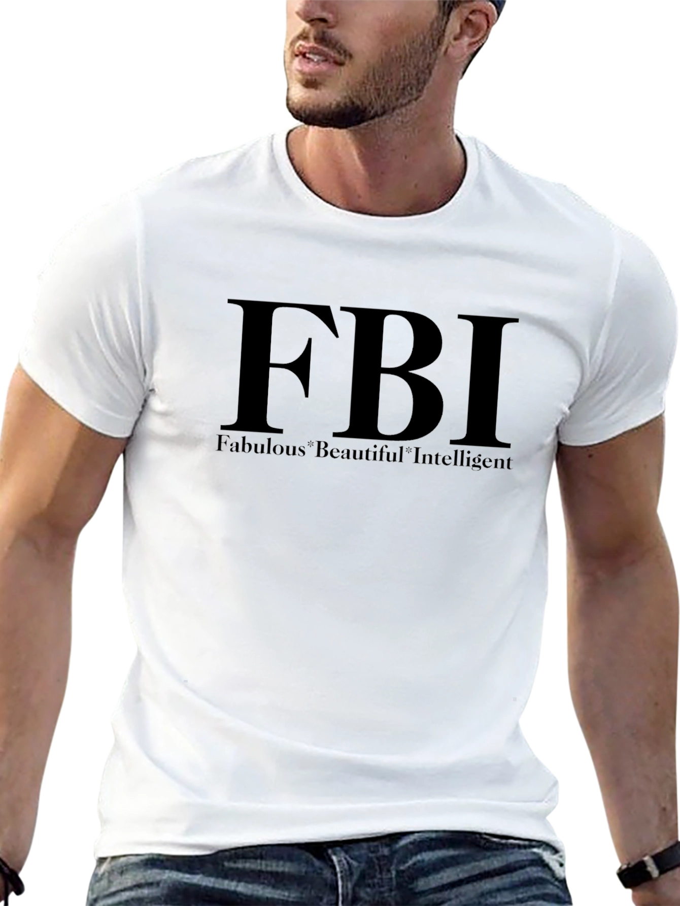 FBI Funny Slogan Graphic T-Shirt