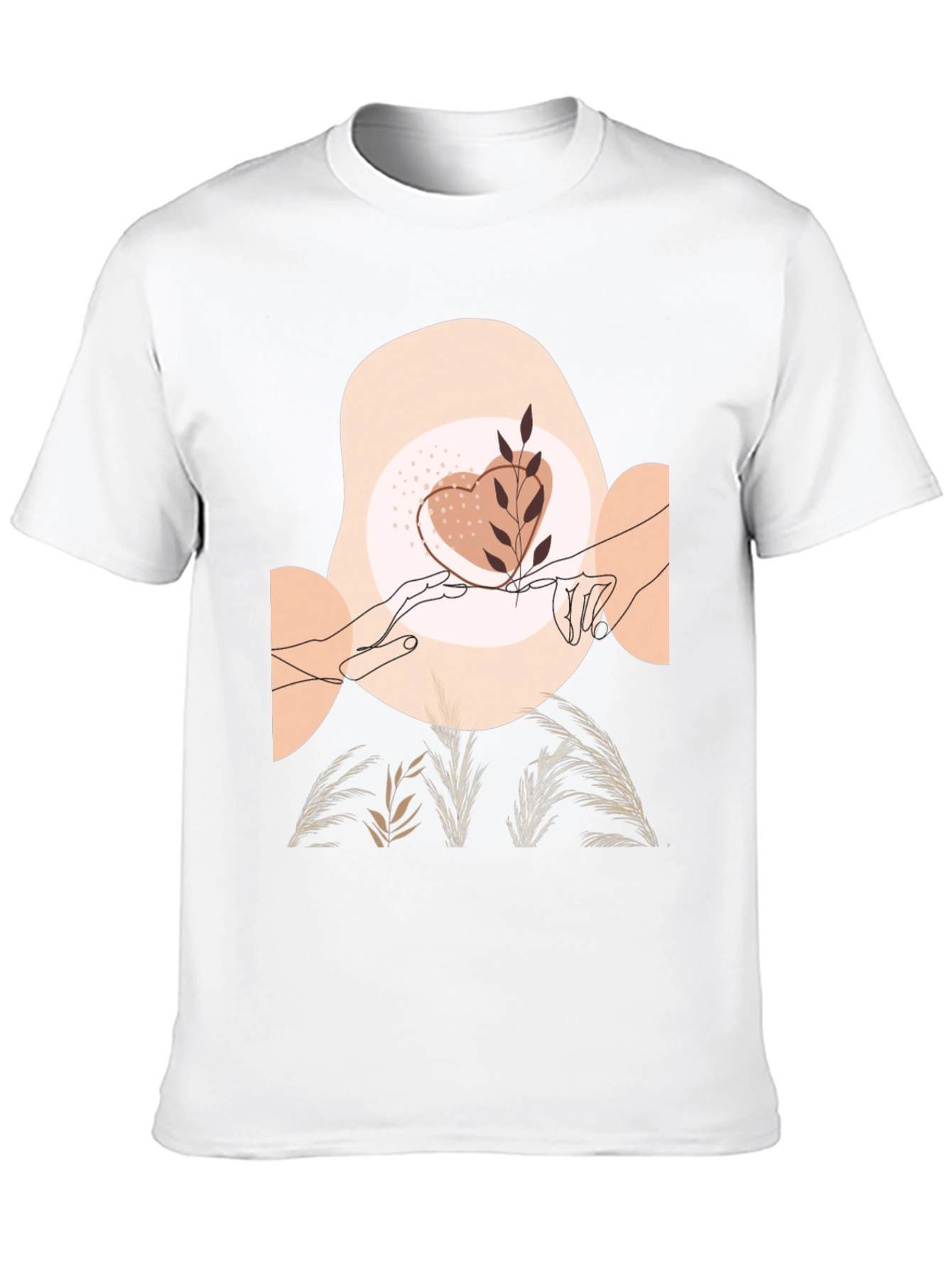 Artistic Graphic Tee - Love & Nature Design