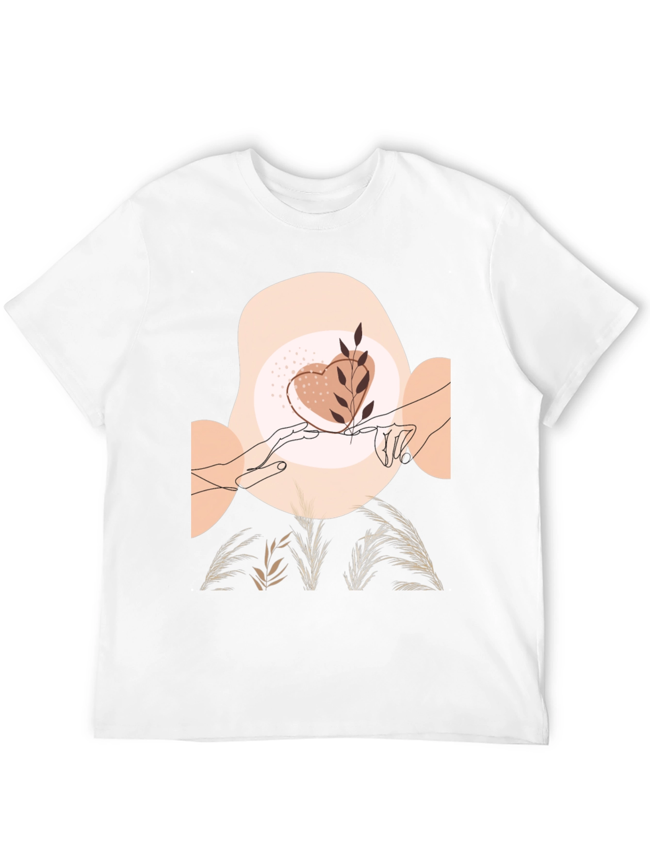 Artistic Graphic Tee - Love & Nature Design