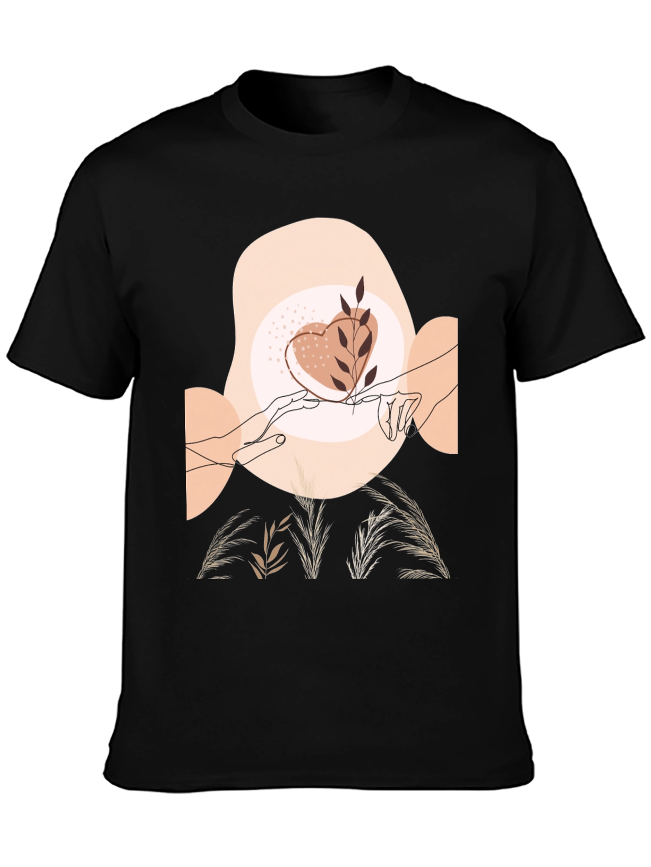 Artistic Graphic Tee - Love & Nature Design