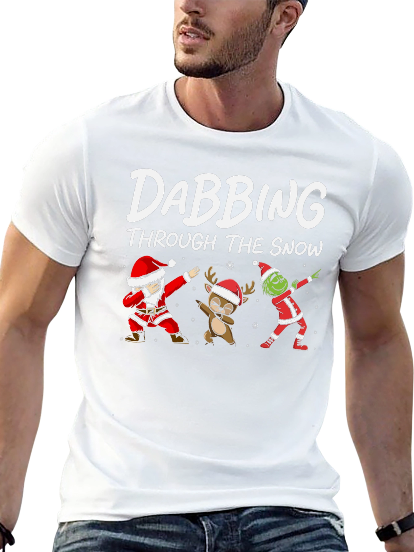 Dabbing Through the Snow Christmas T-Shirt