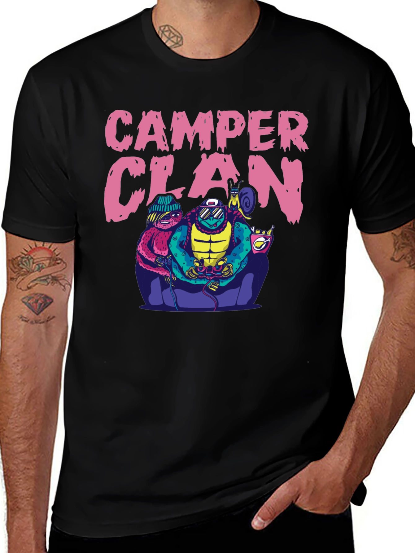 Camper Clan Graphic Tee - Gamer Style