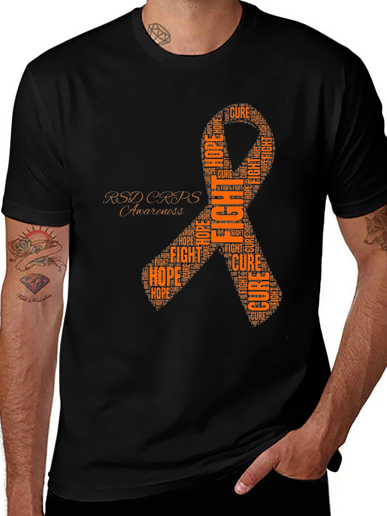 RSD CRPS Awareness T-Shirt Fight Hope Cure