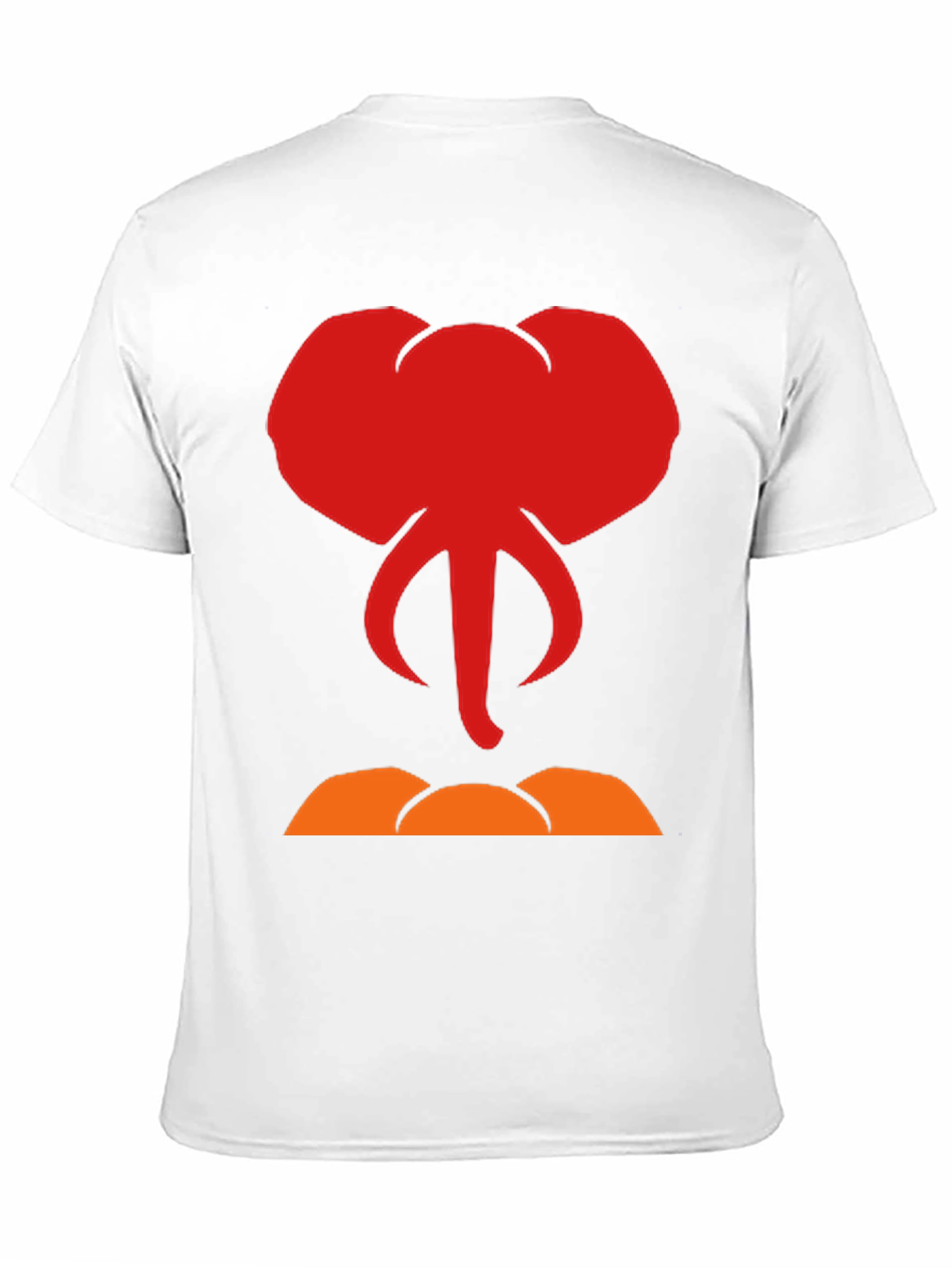 Elephant Head Graphic Tee - Black Cotton T-Shirt