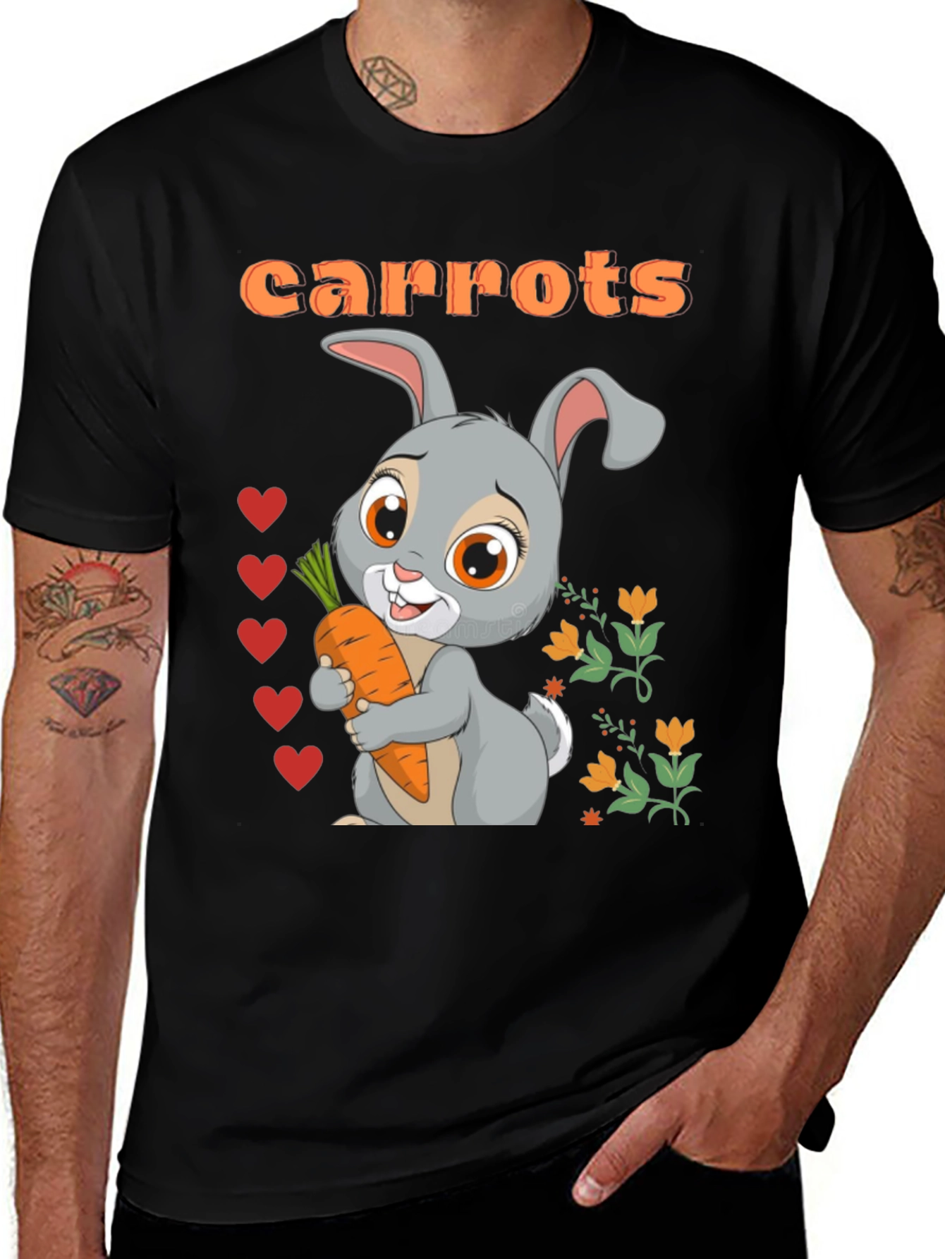 Cute Bunny Carrot T-Shirt