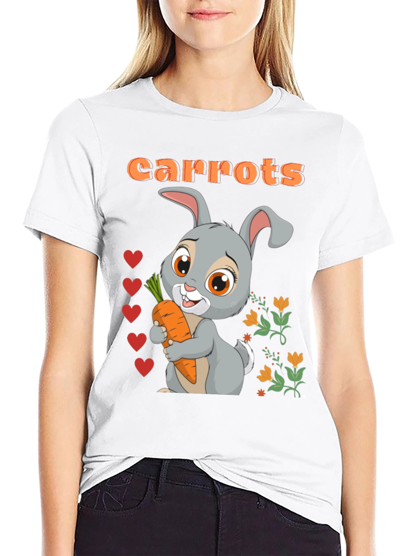 Cute Bunny Carrot T-Shirt