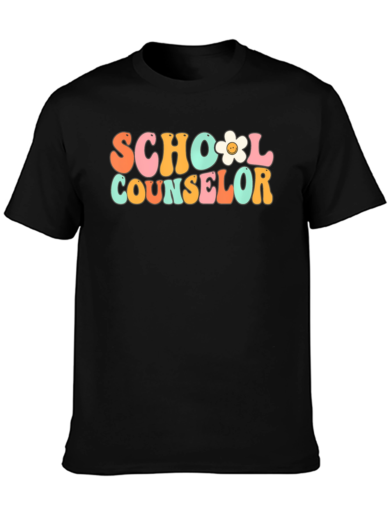 School Counselor Retro Style Graphic T-Shirt