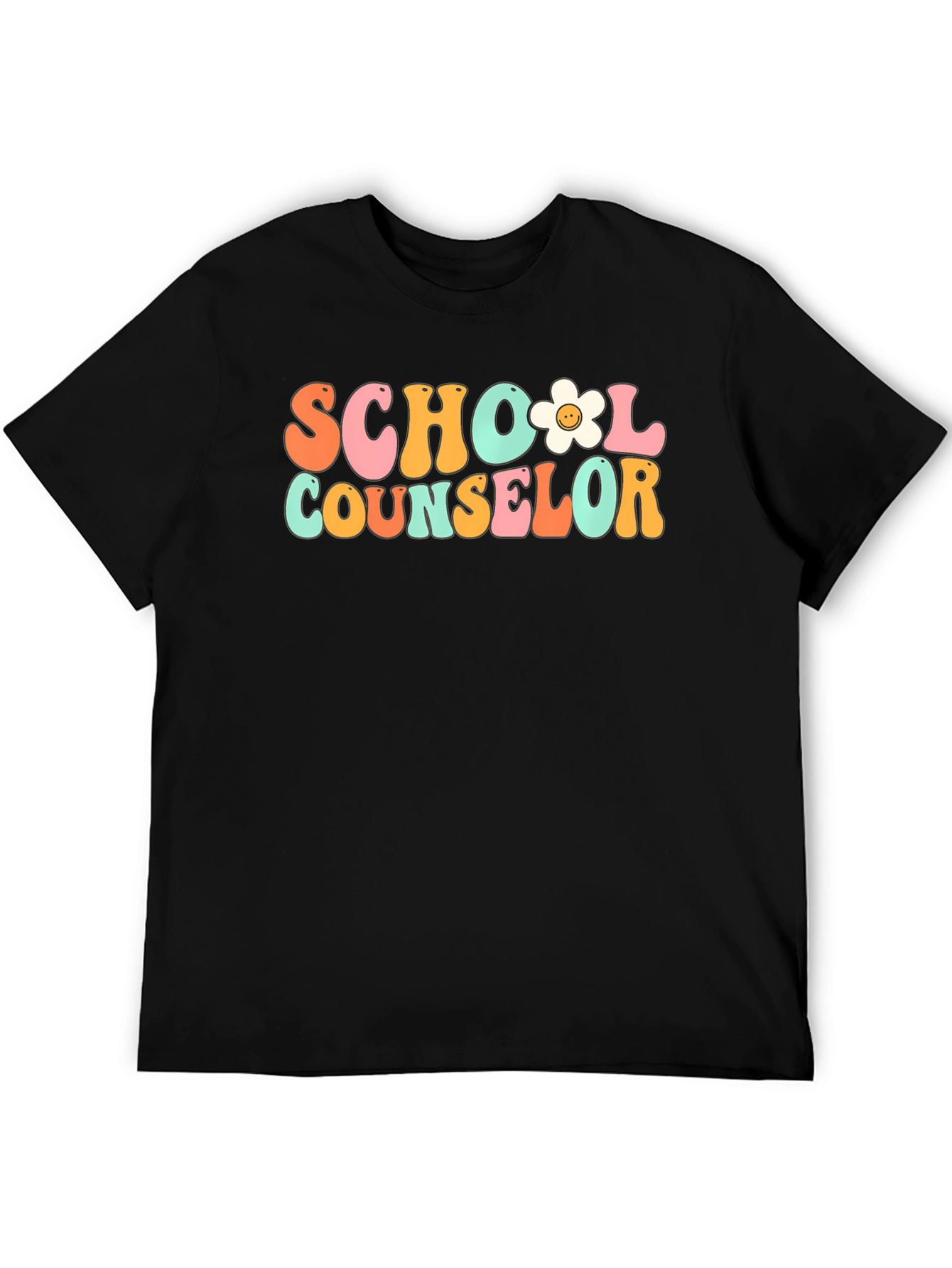 School Counselor Retro Style Graphic T-Shirt