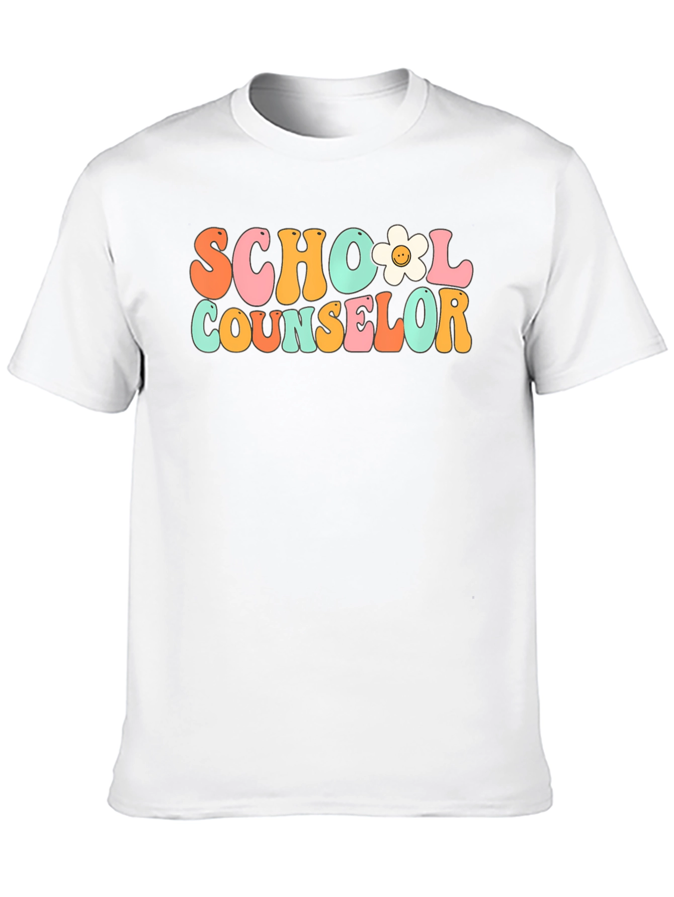 School Counselor Retro Style Graphic T-Shirt