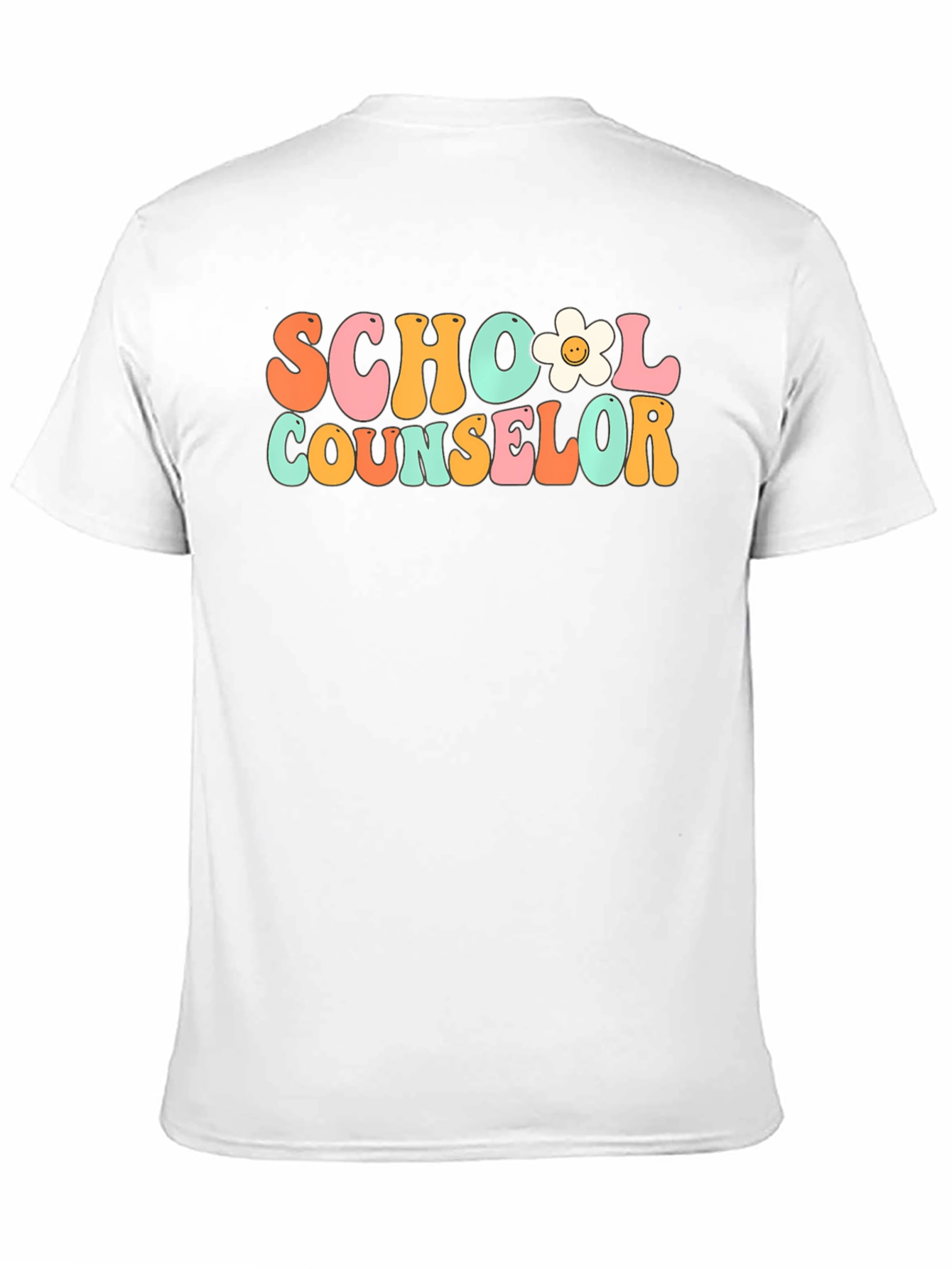 School Counselor Retro Style Graphic T-Shirt