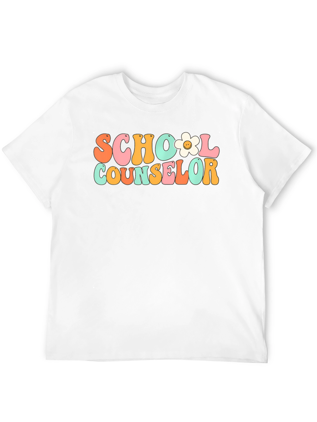 School Counselor Retro Style Graphic T-Shirt